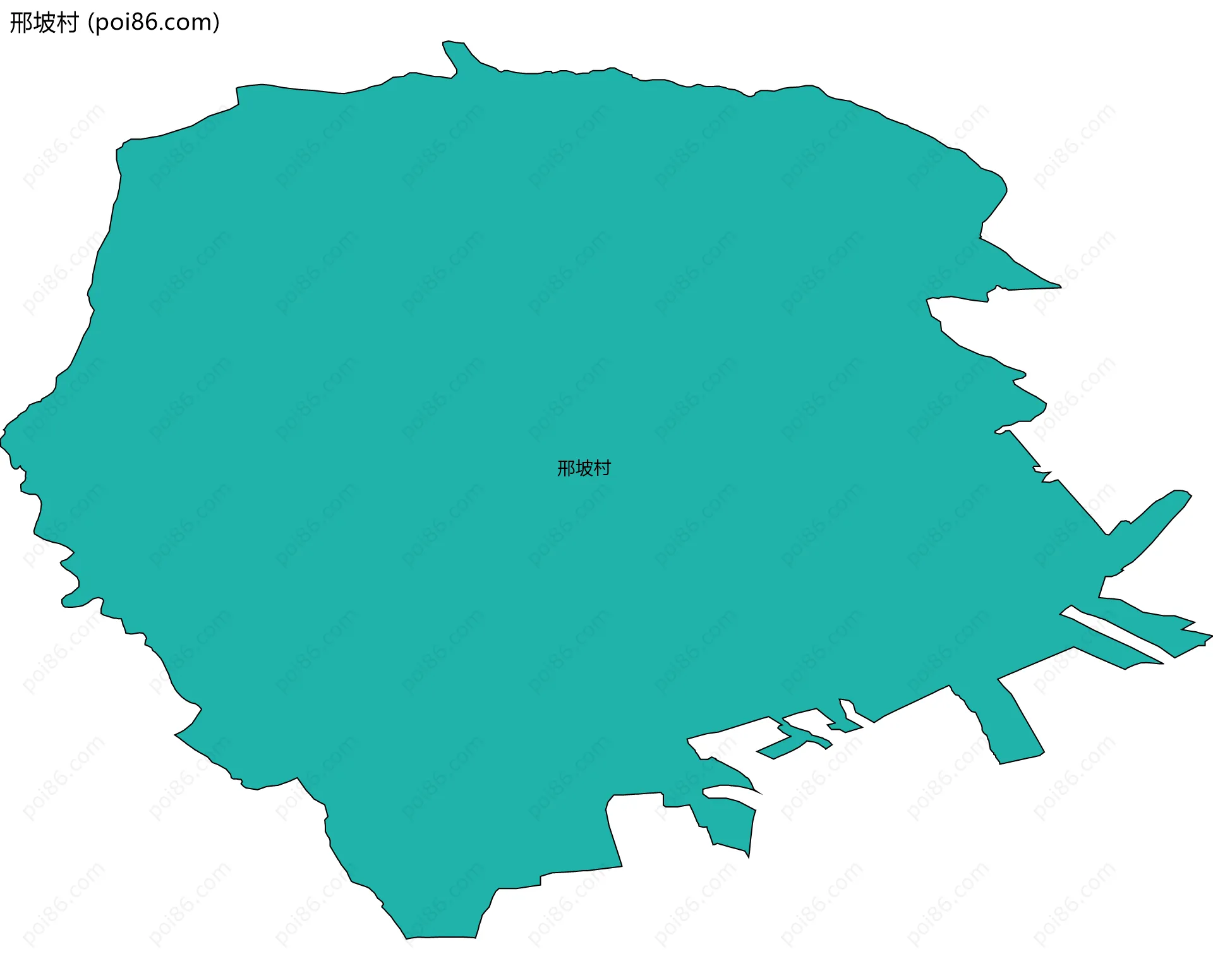 邢坡村边界地图