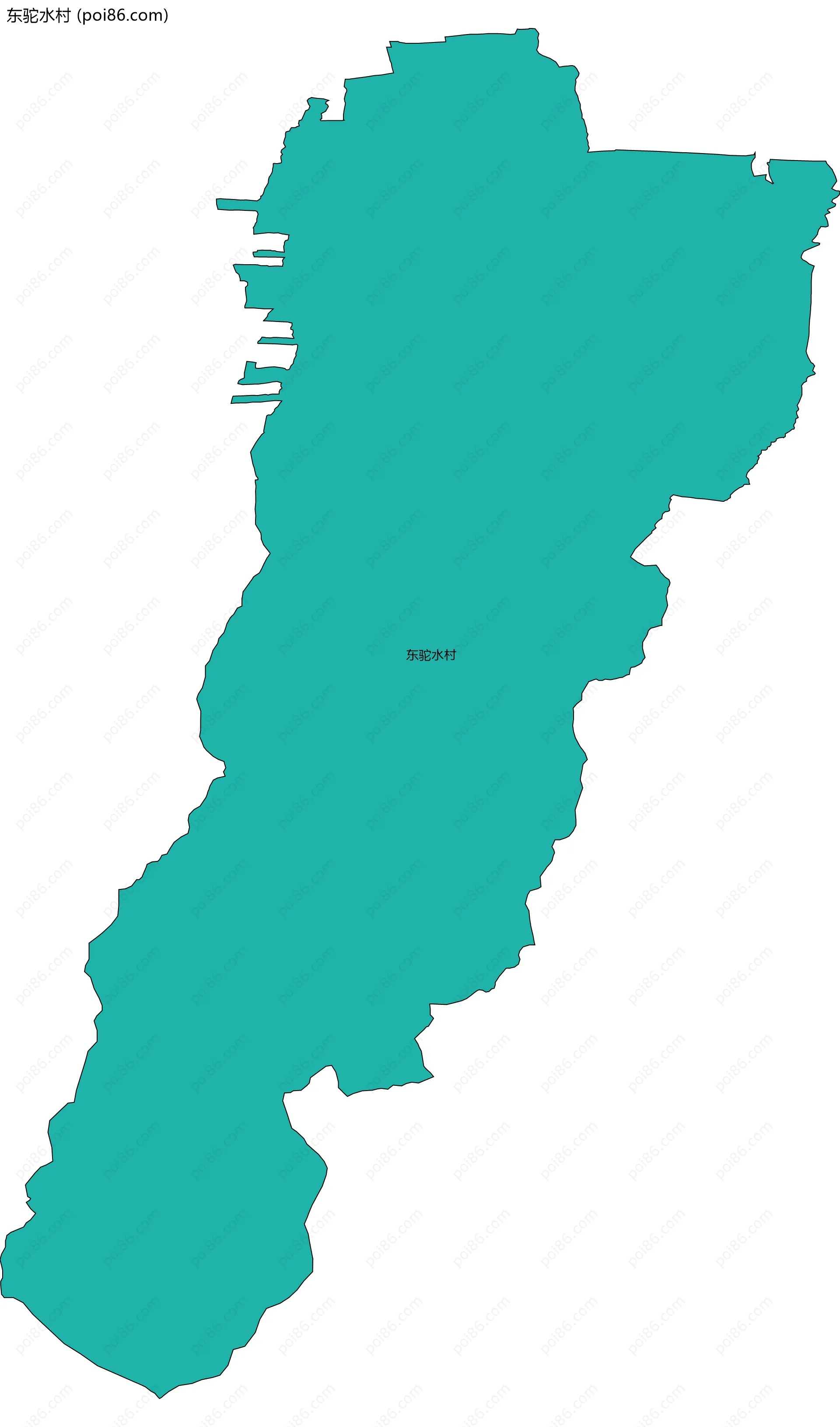 东驼水村边界地图
