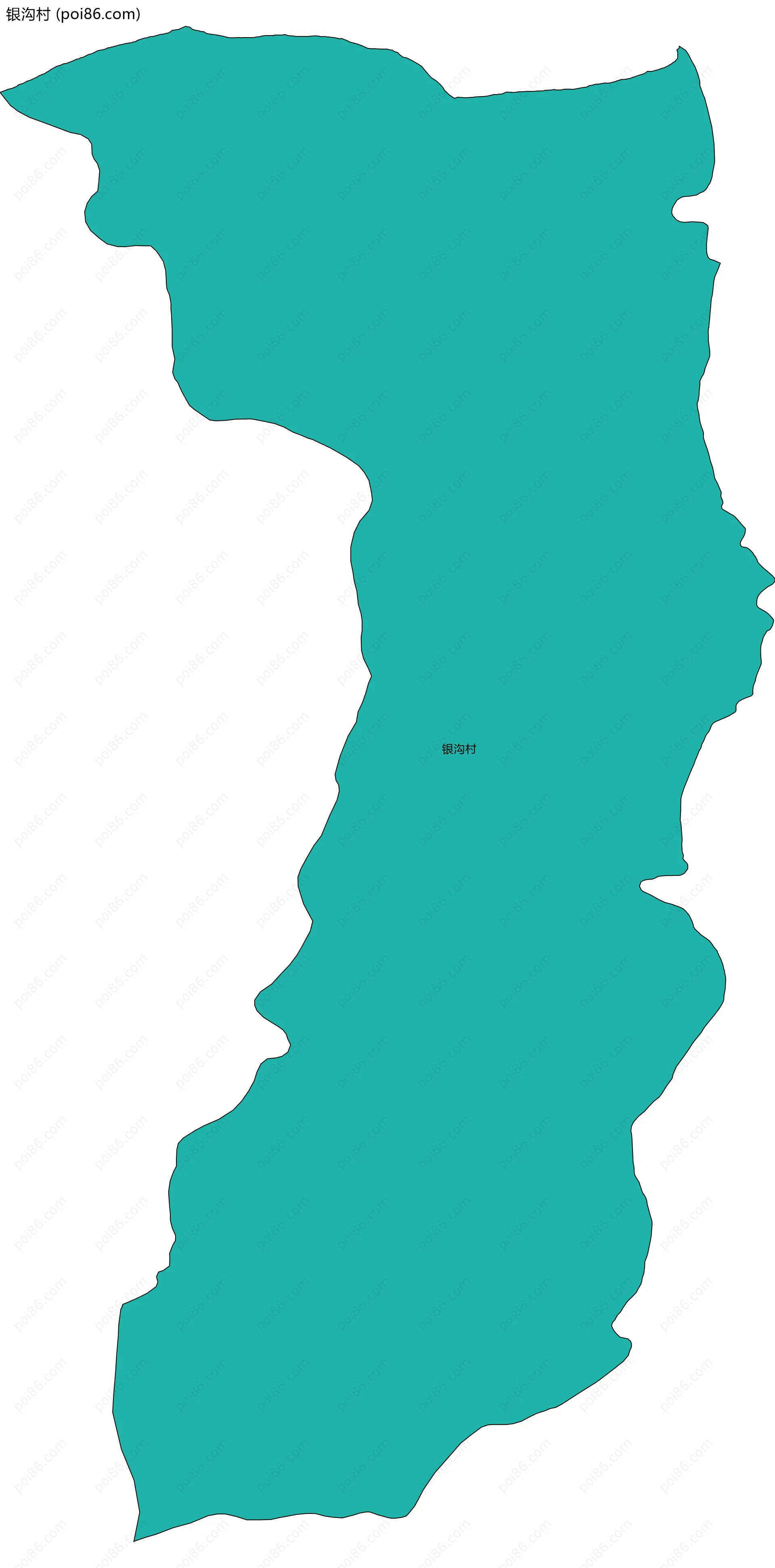 银沟村边界地图