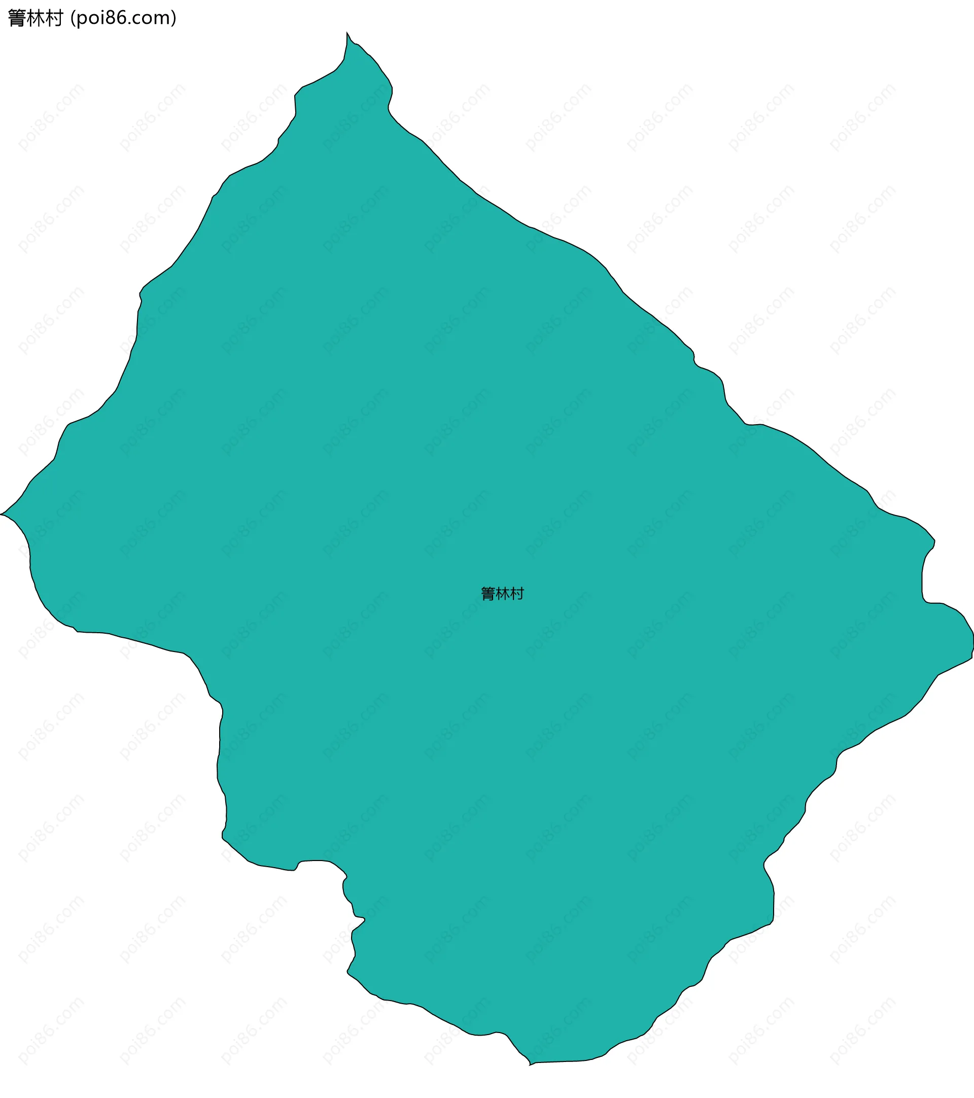 箐林村边界地图