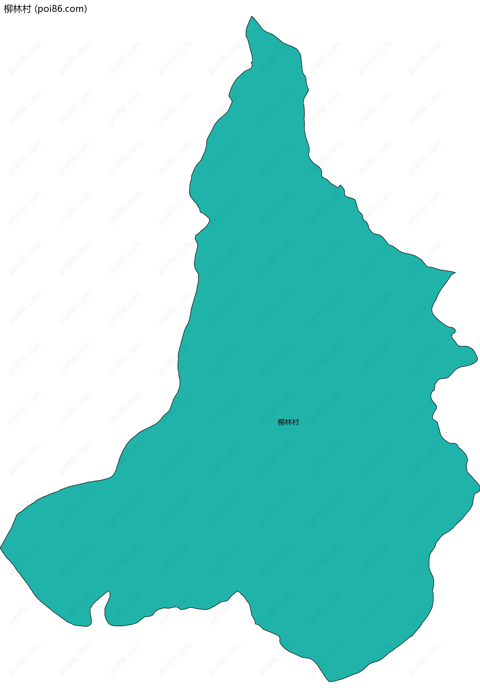 柳林村边界地图