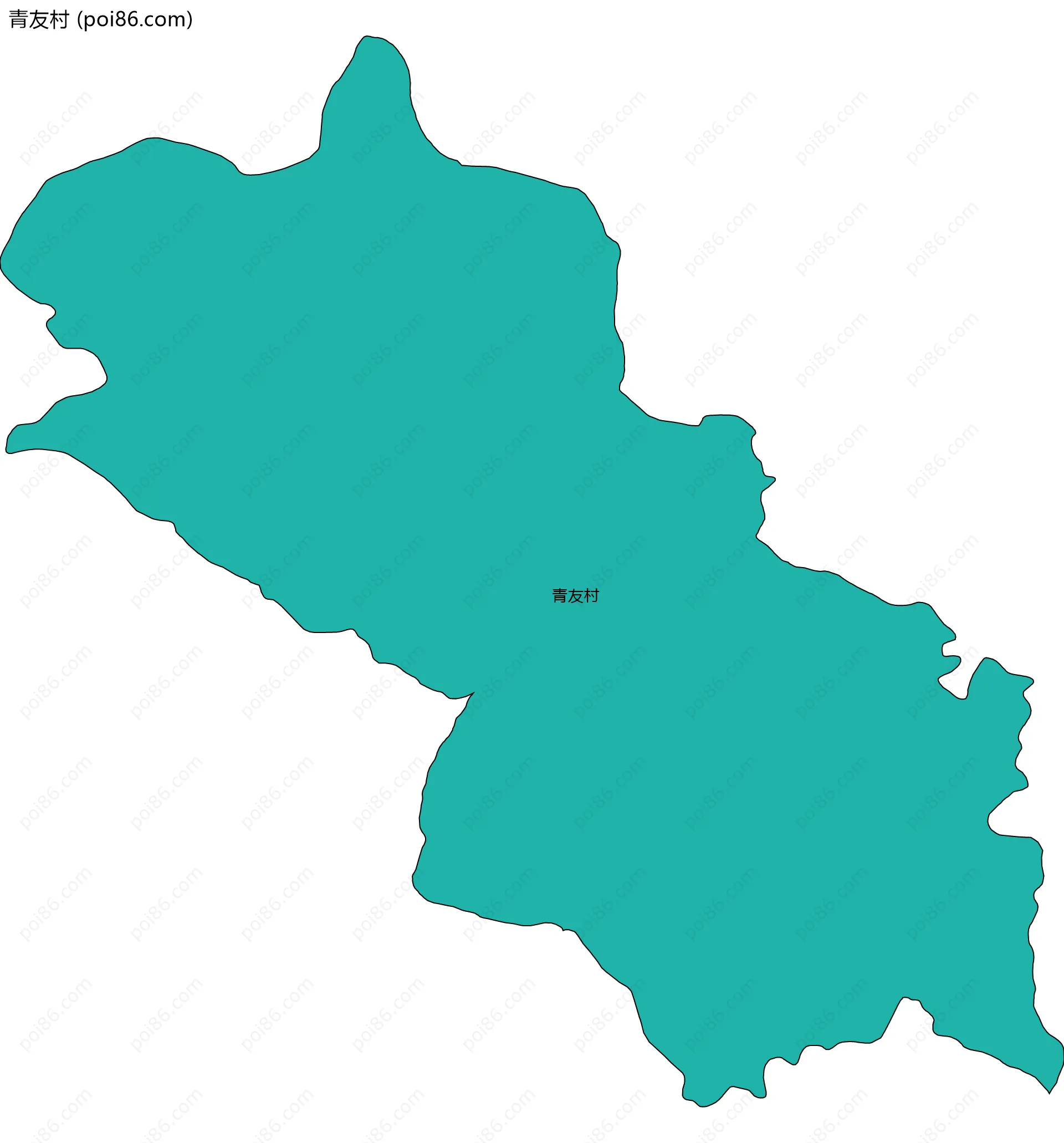 青友村边界地图