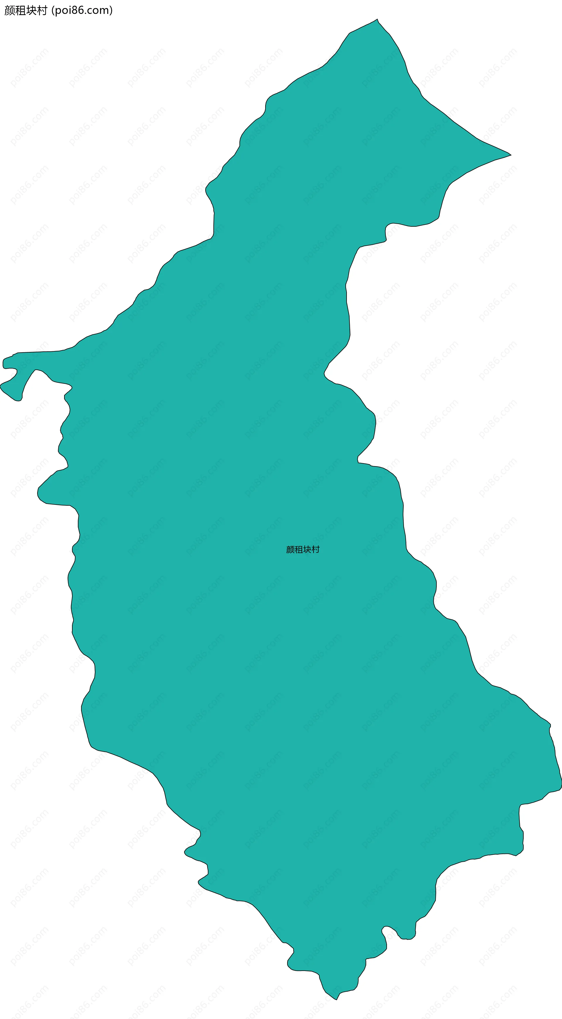 颜租块村边界地图
