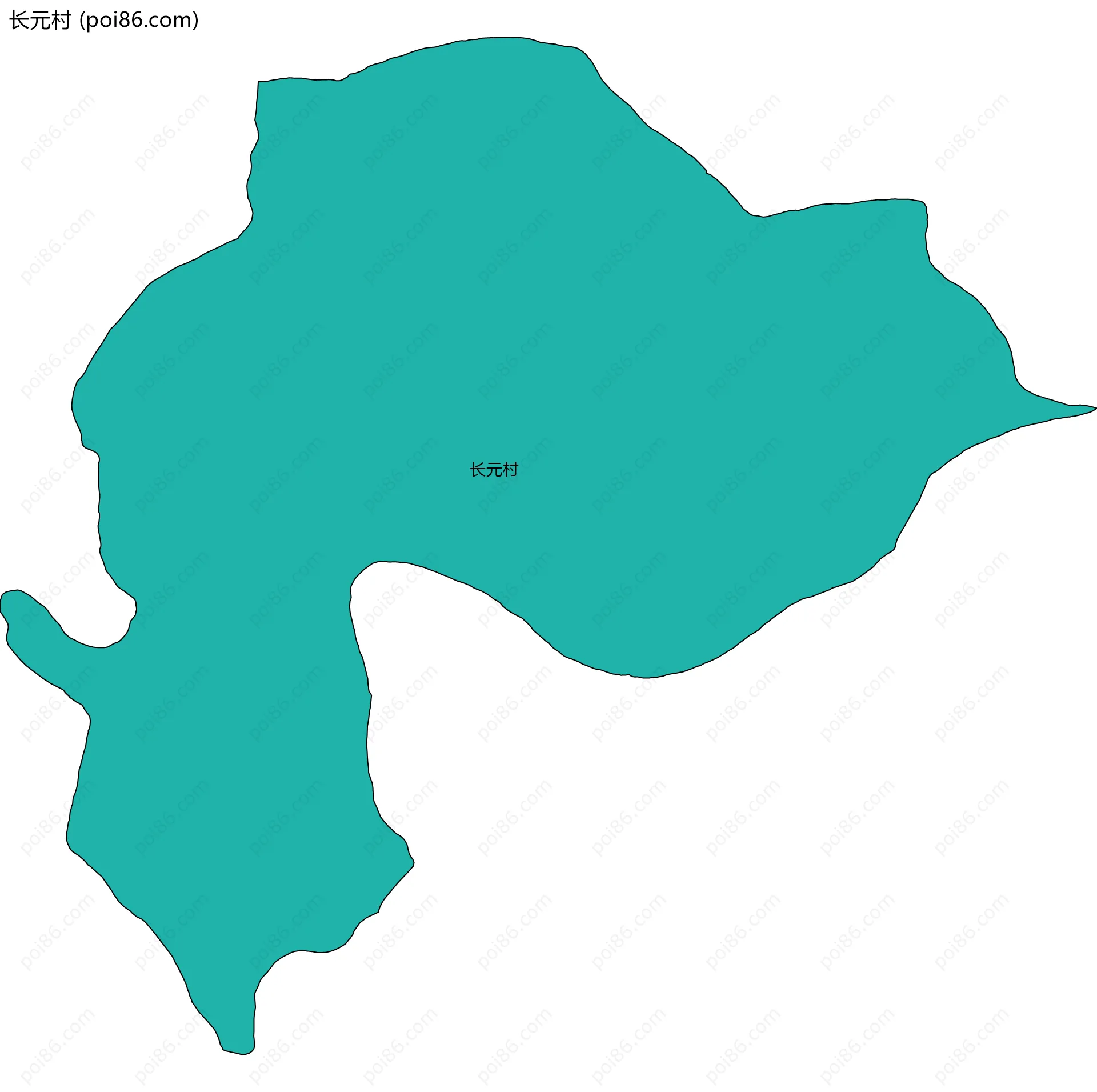 长元村边界地图