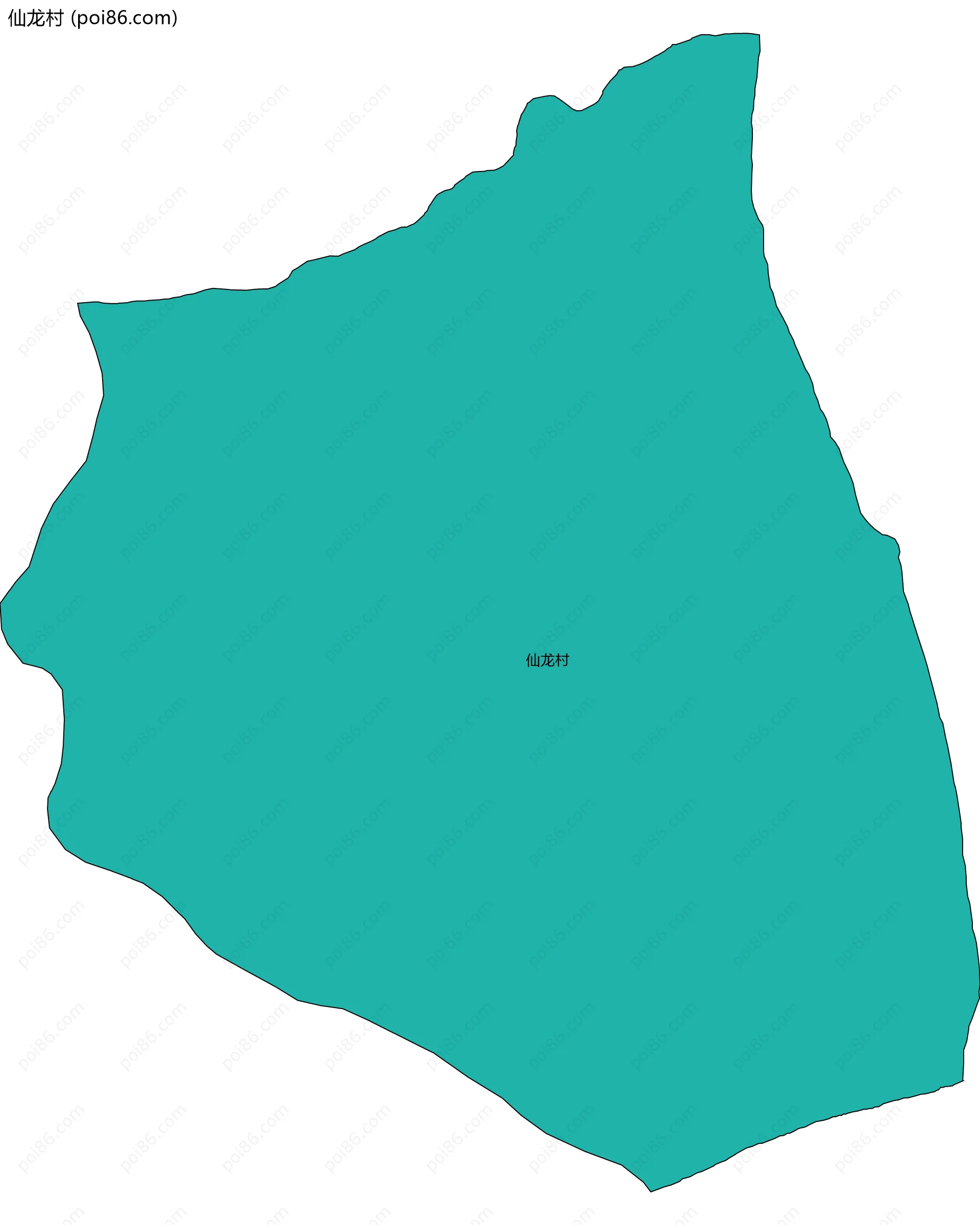 仙龙村边界地图