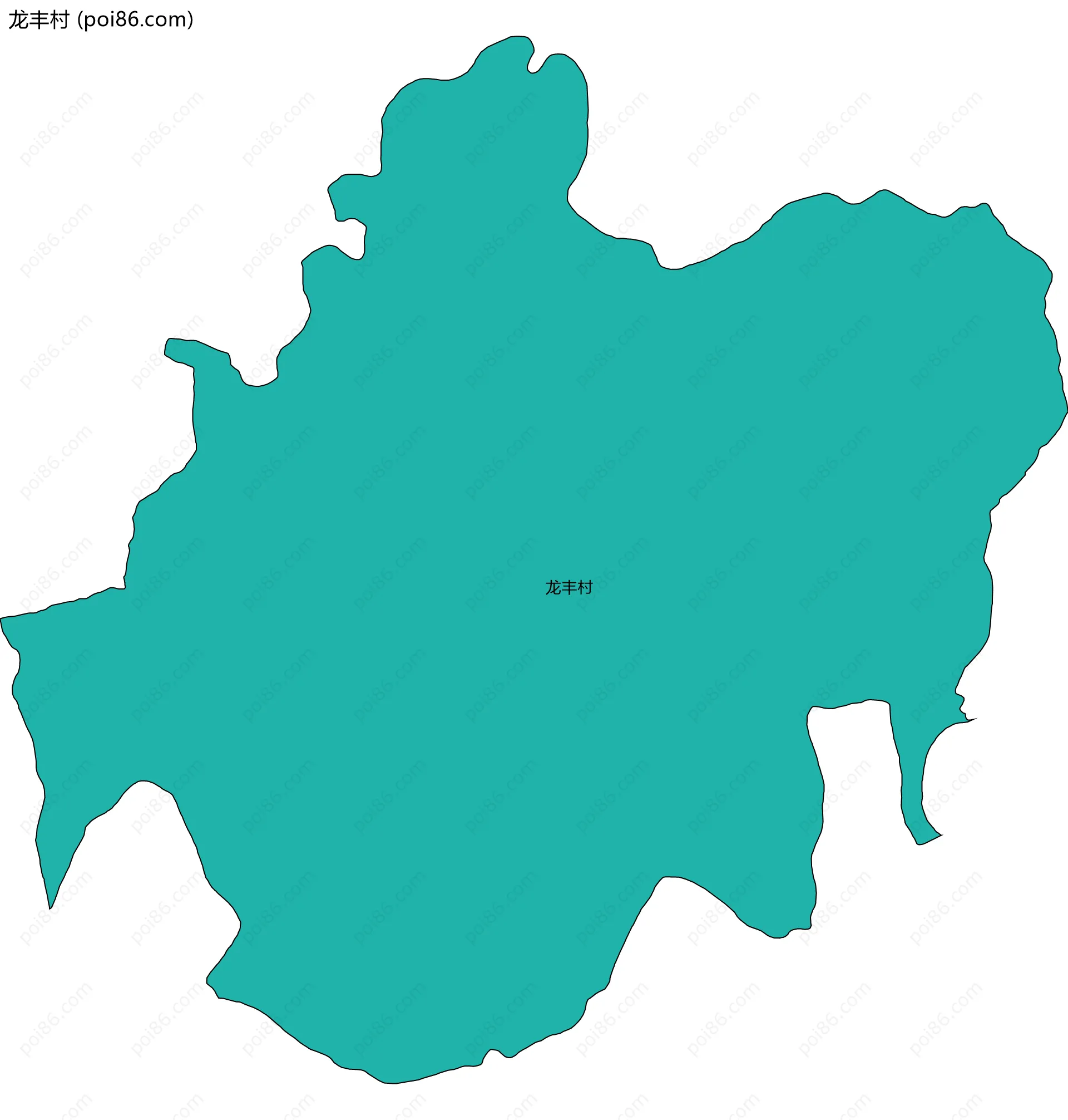 龙丰村边界地图