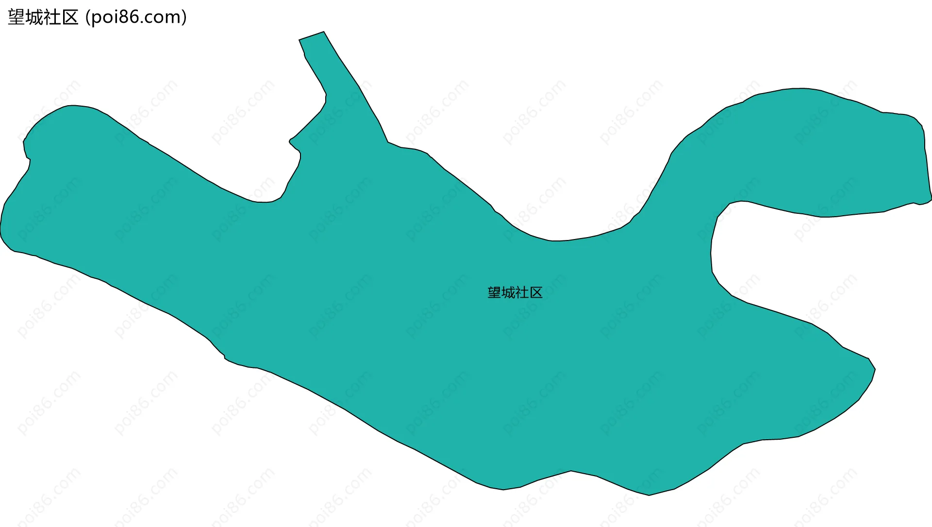 望城社区边界地图