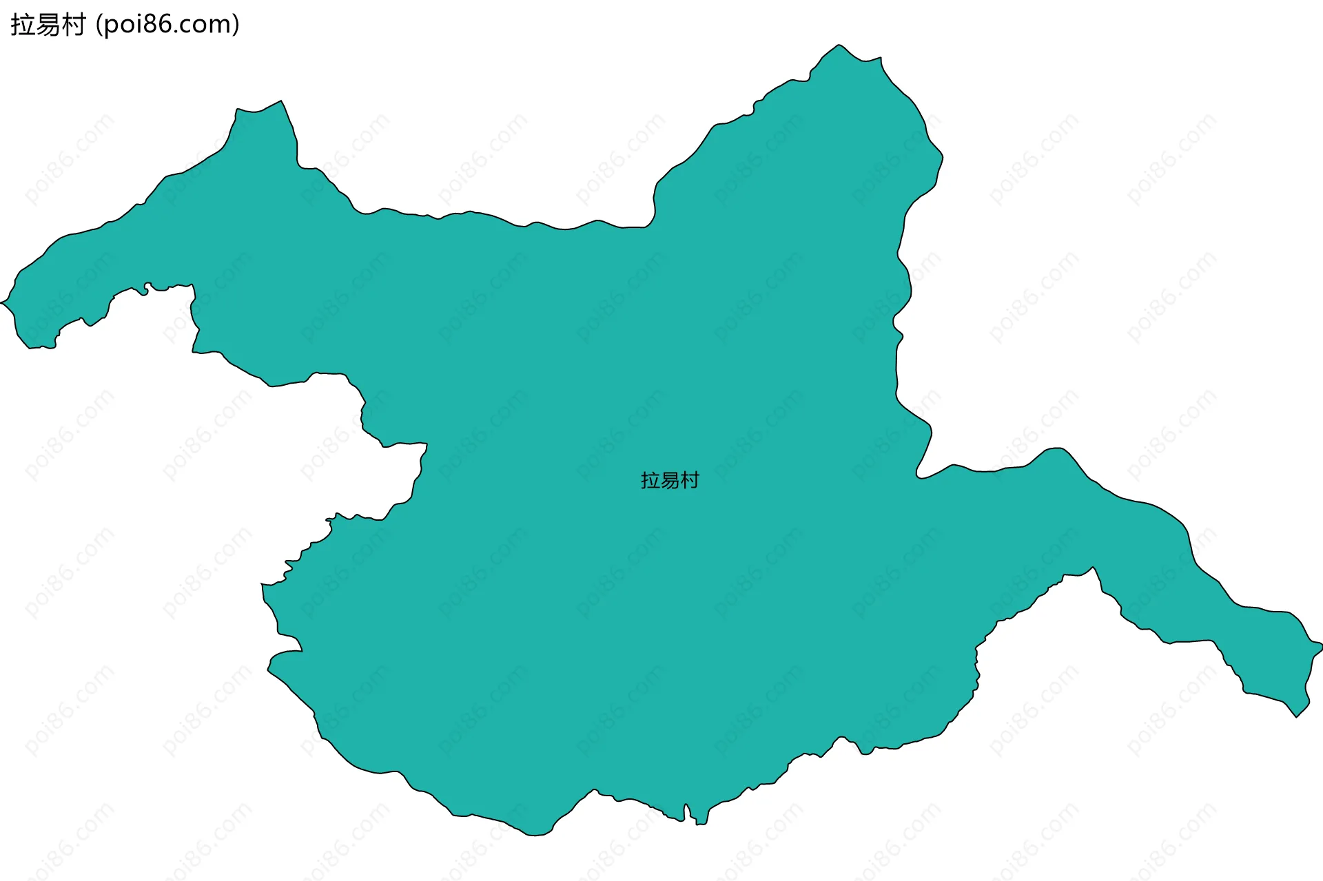 拉易村边界地图