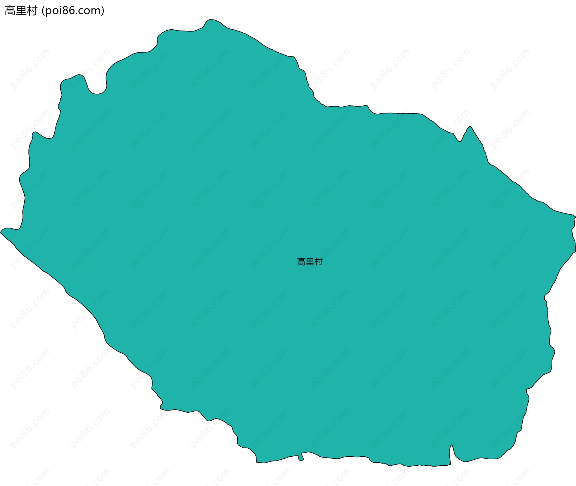 高里村边界地图