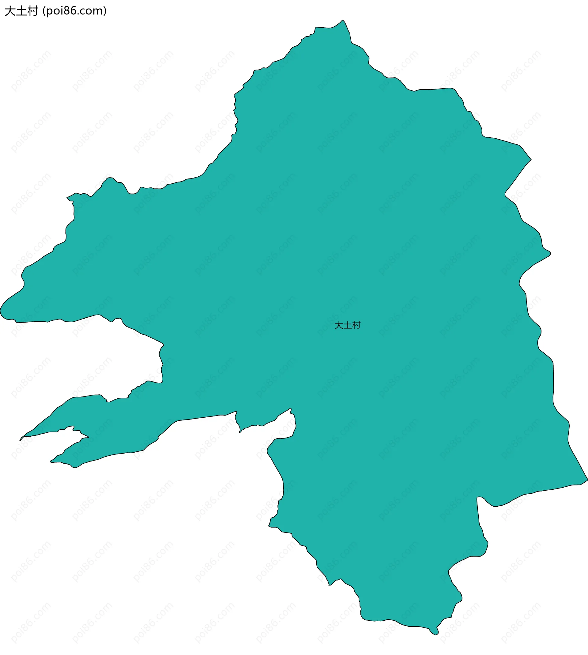 大土村边界地图