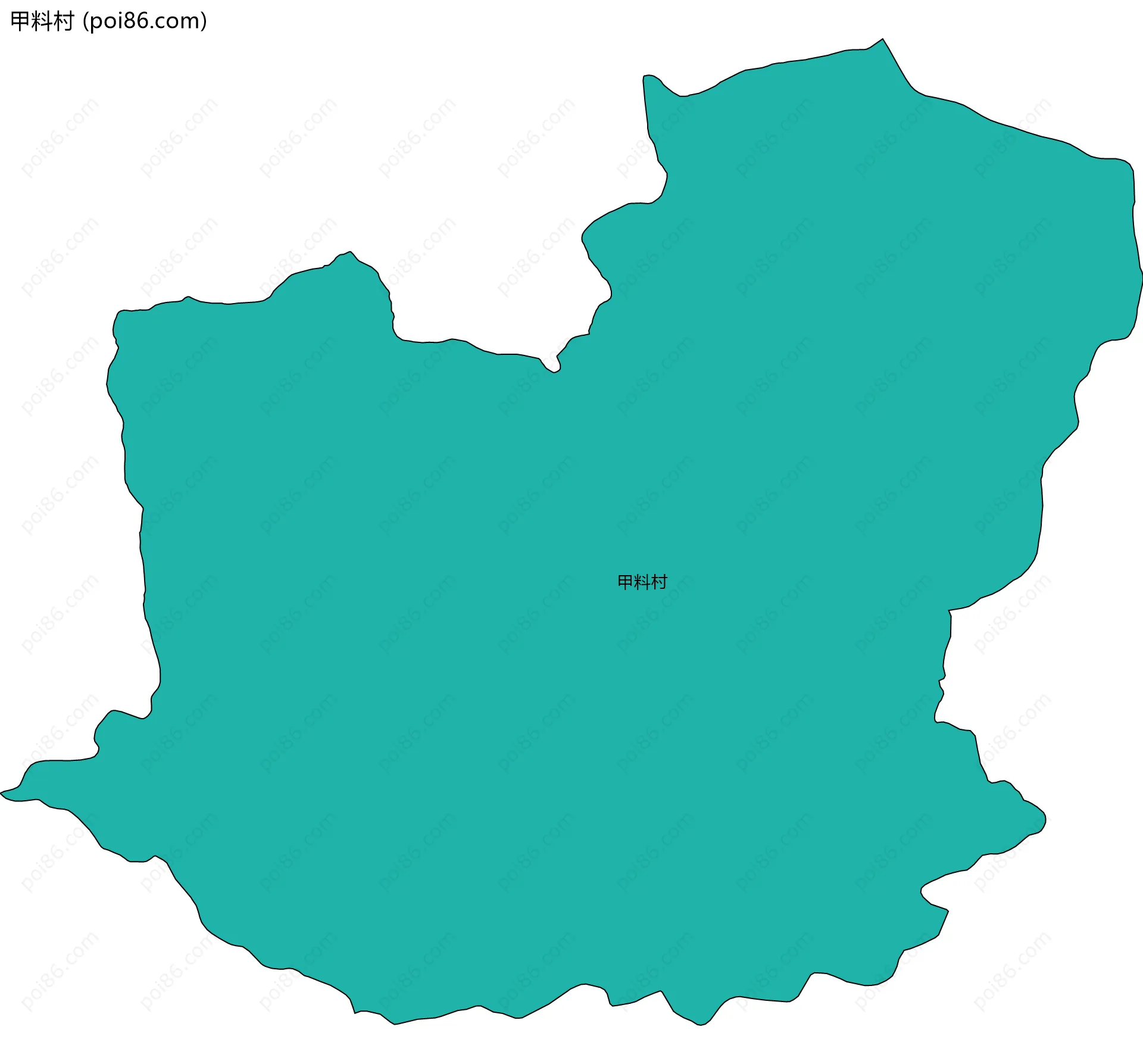 甲料村边界地图