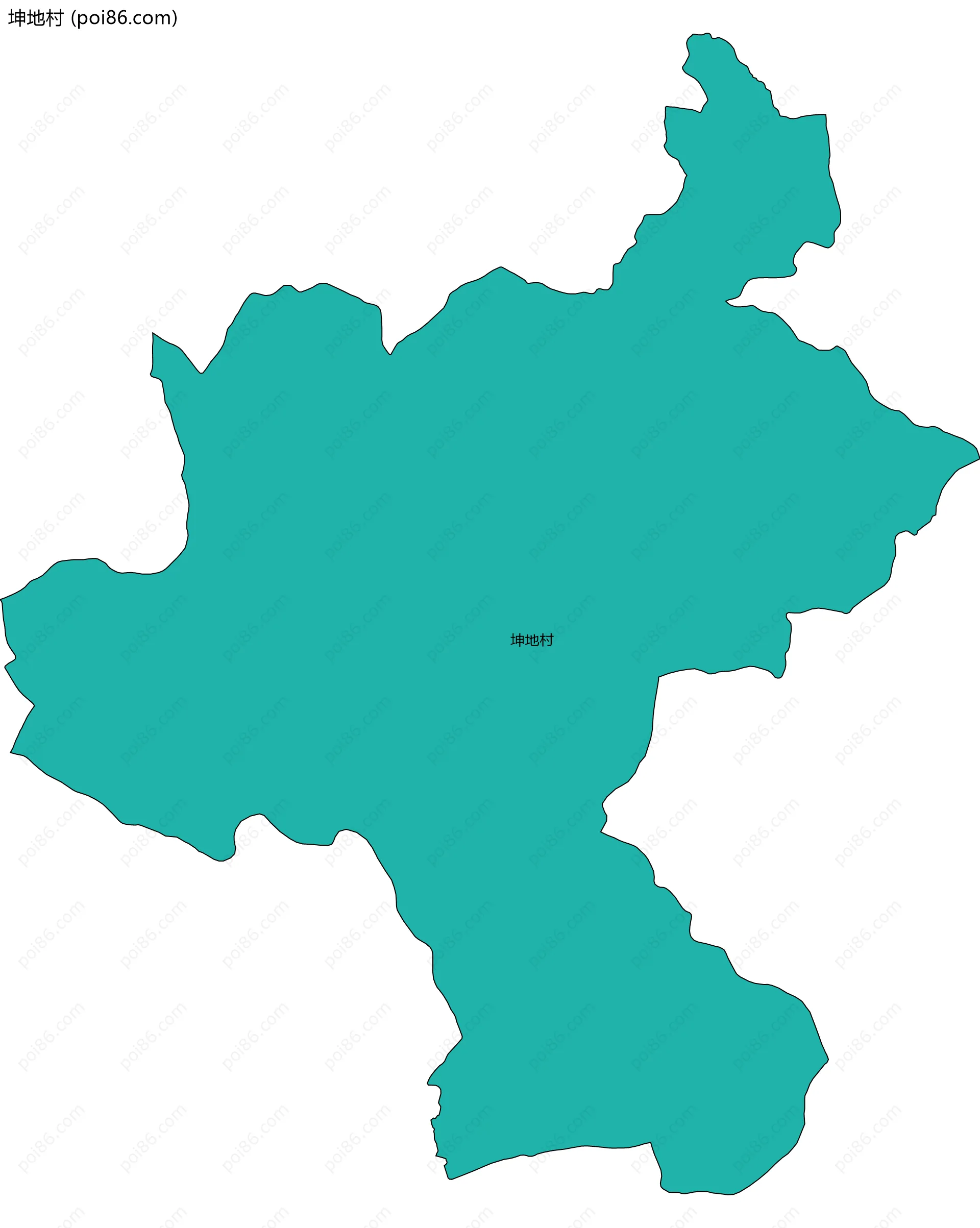 坤地村边界地图