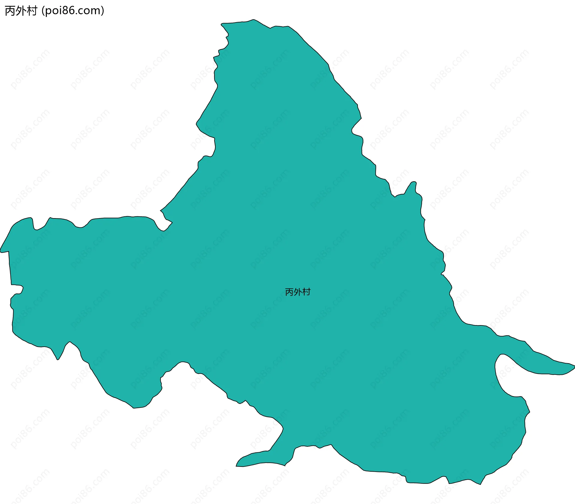丙外村边界地图