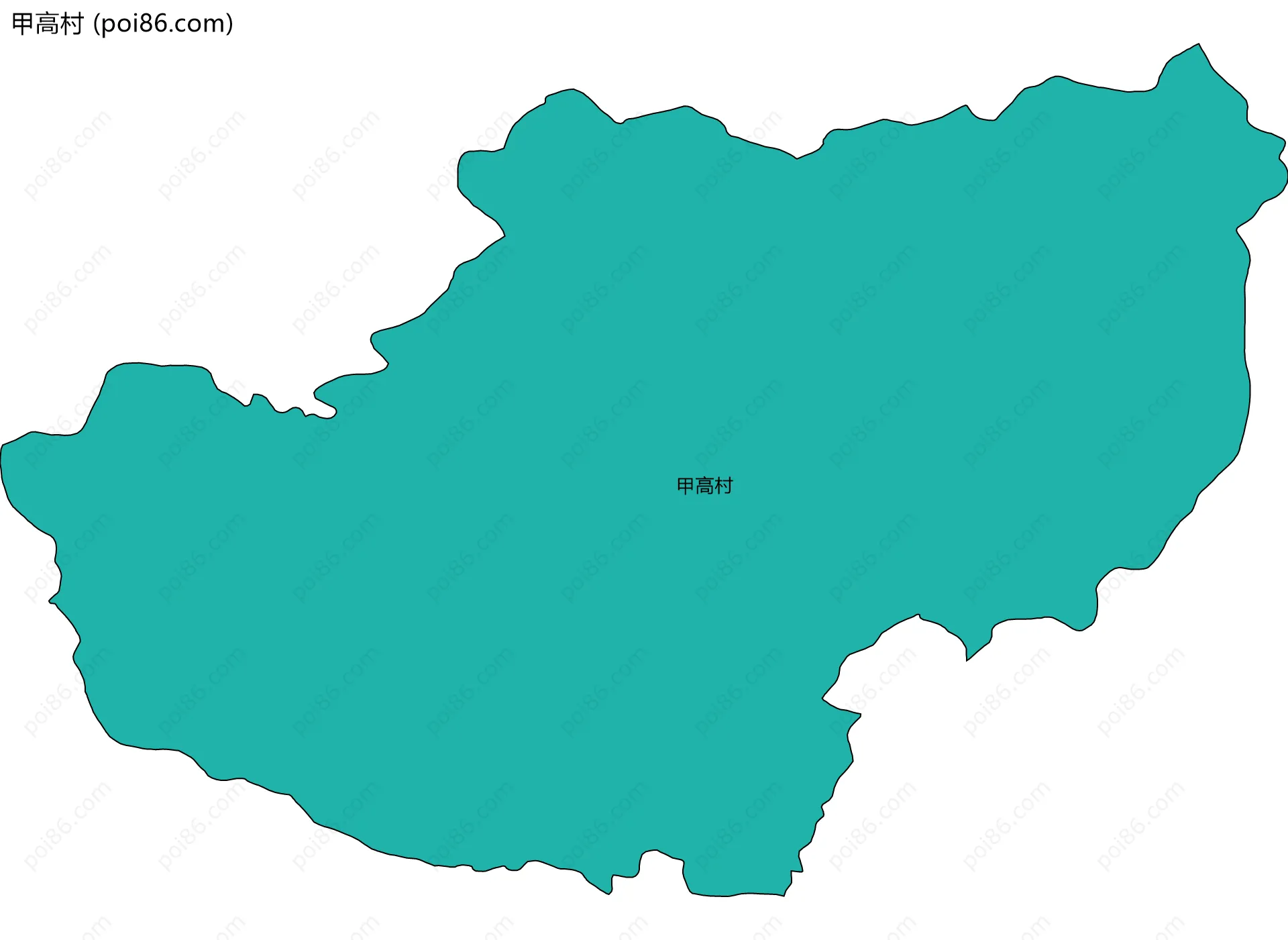 甲高村边界地图