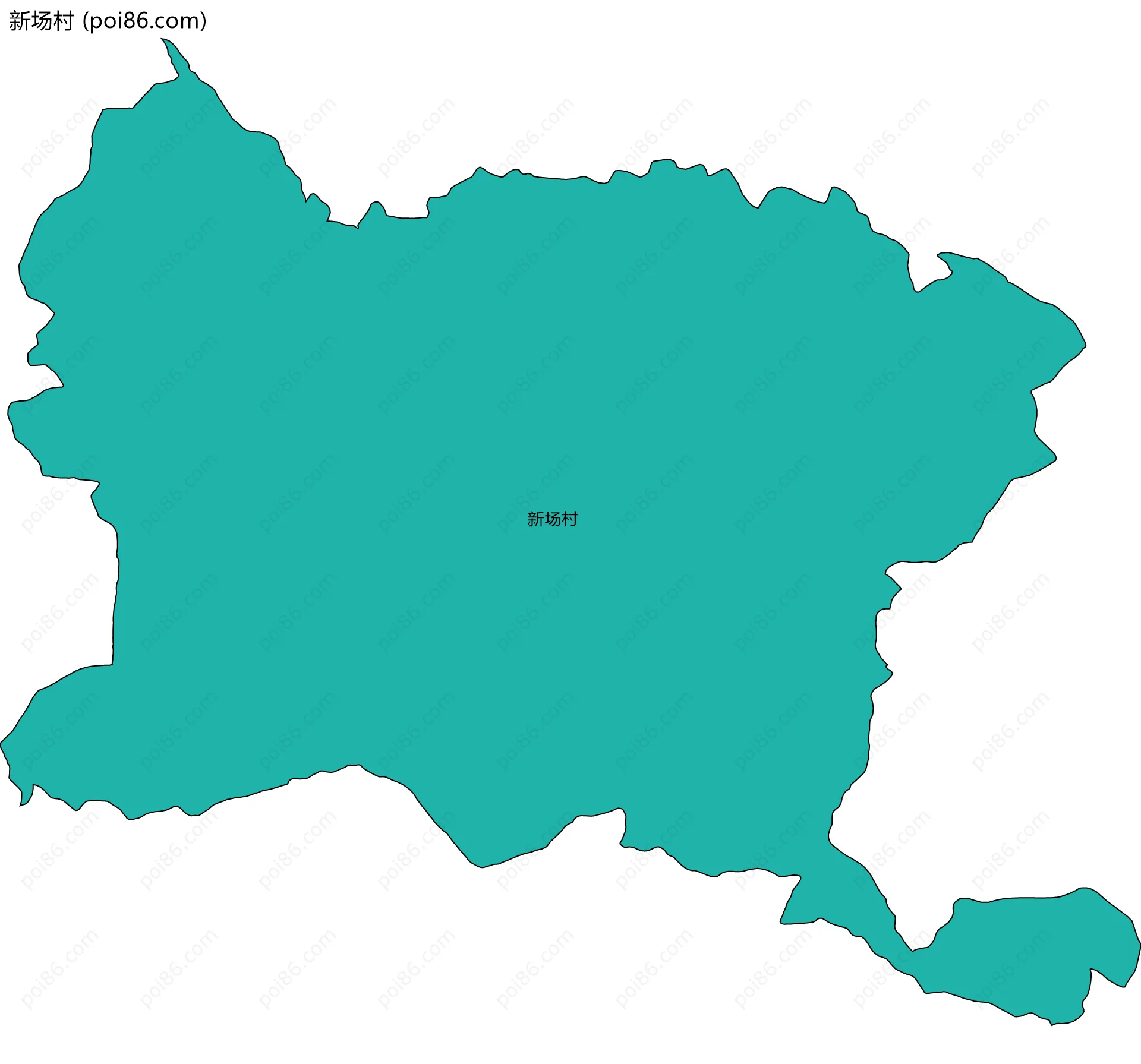 新场村边界地图