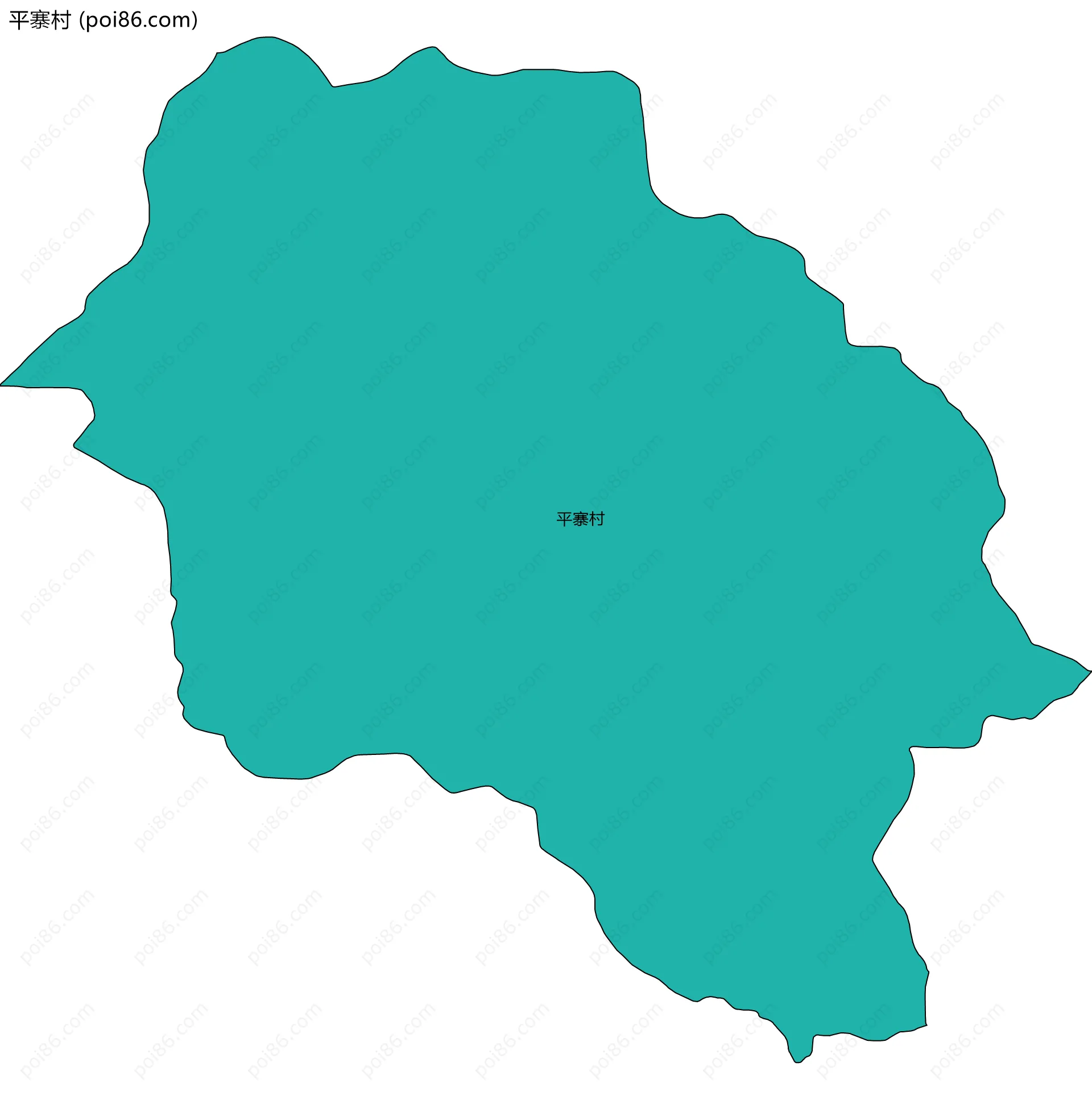 平寨村边界地图