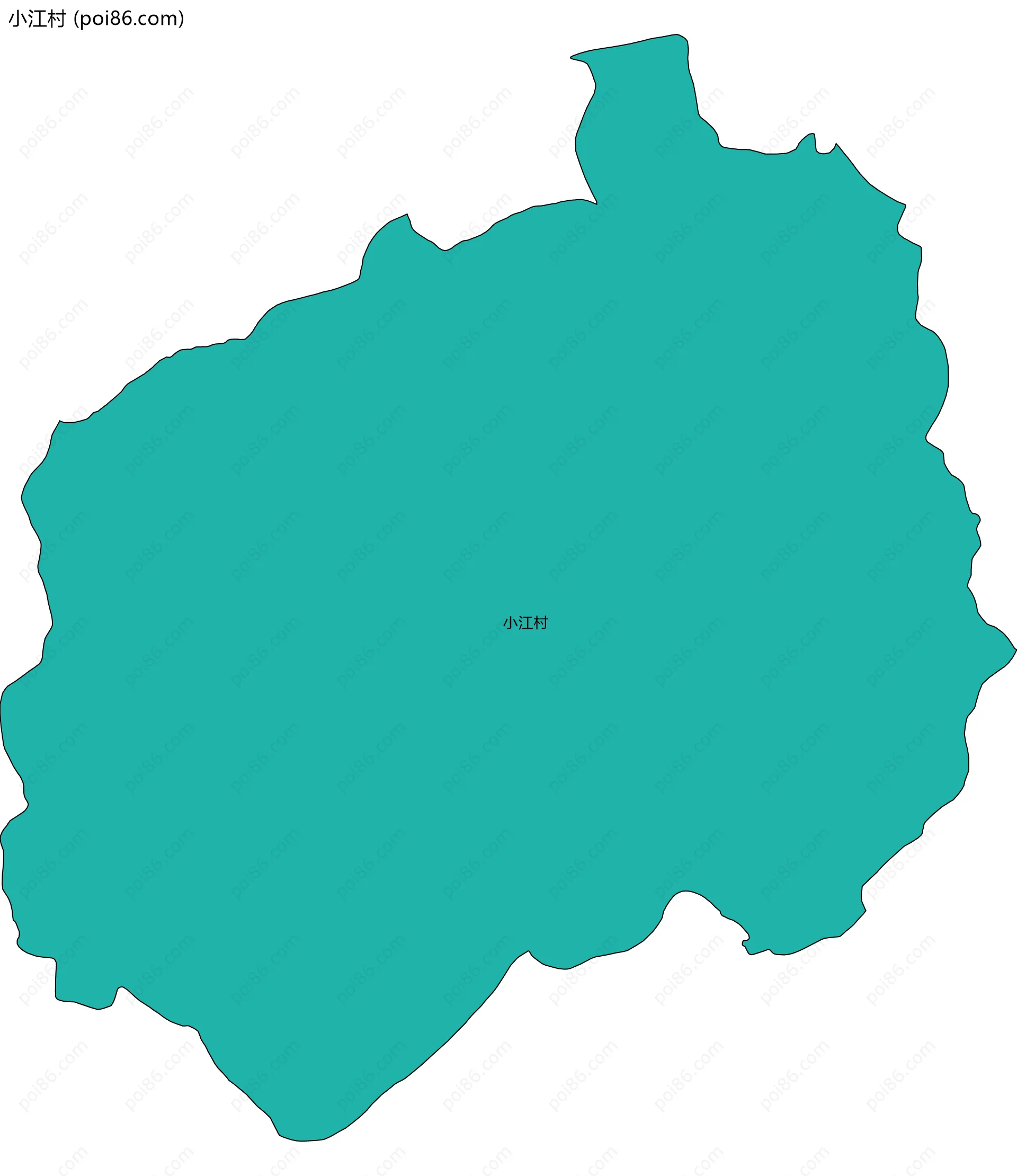 小江村边界地图