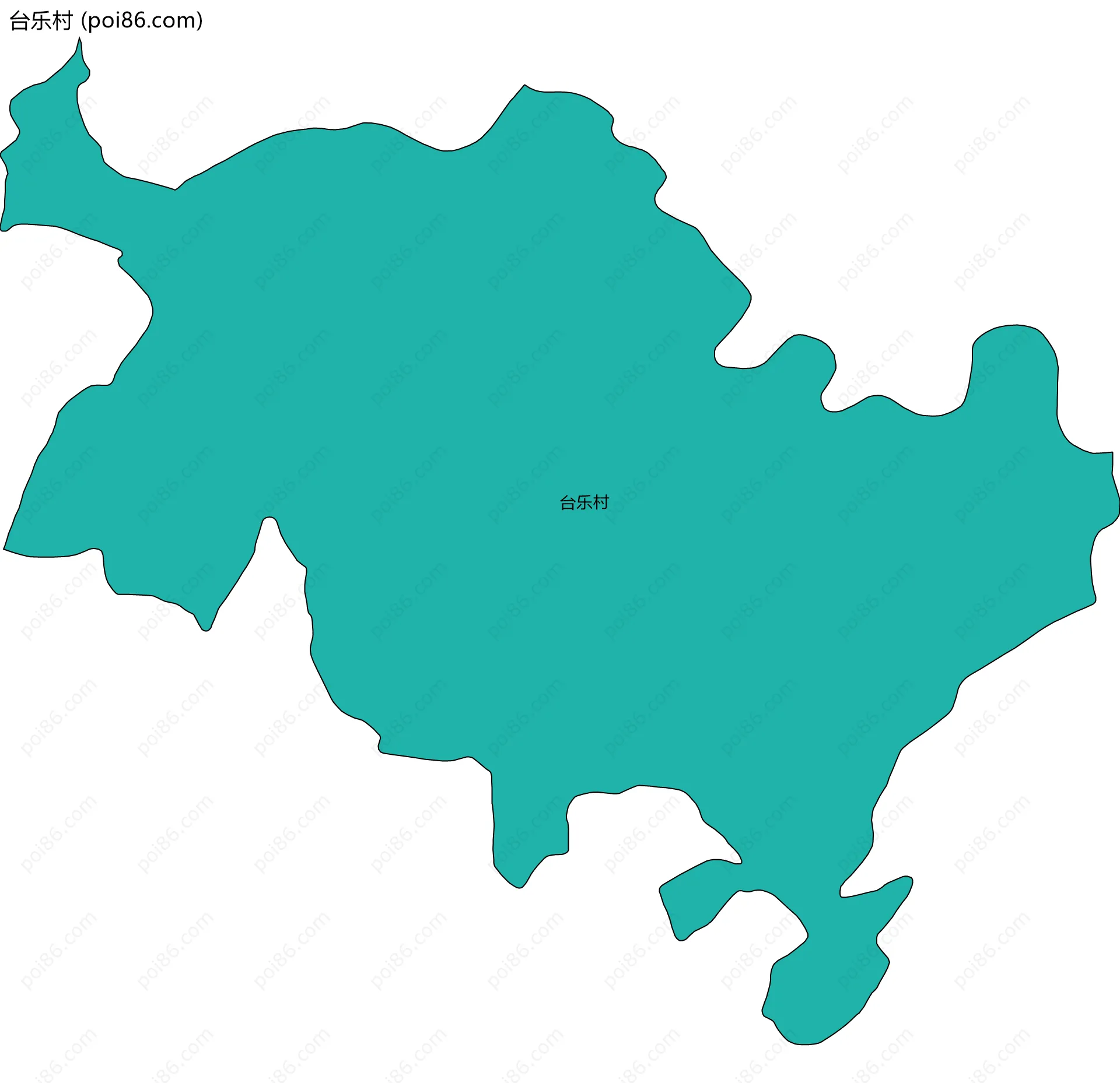 台乐村边界地图