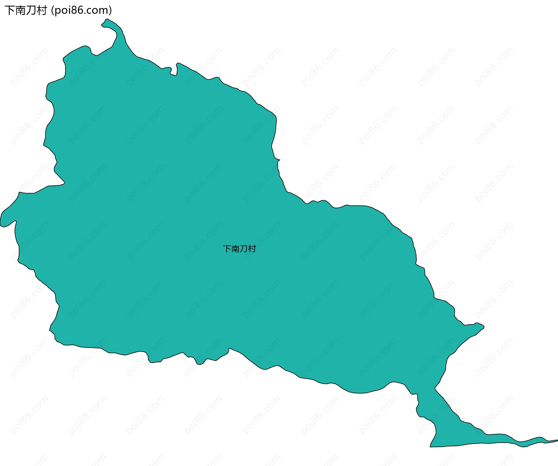 下南刀村边界地图