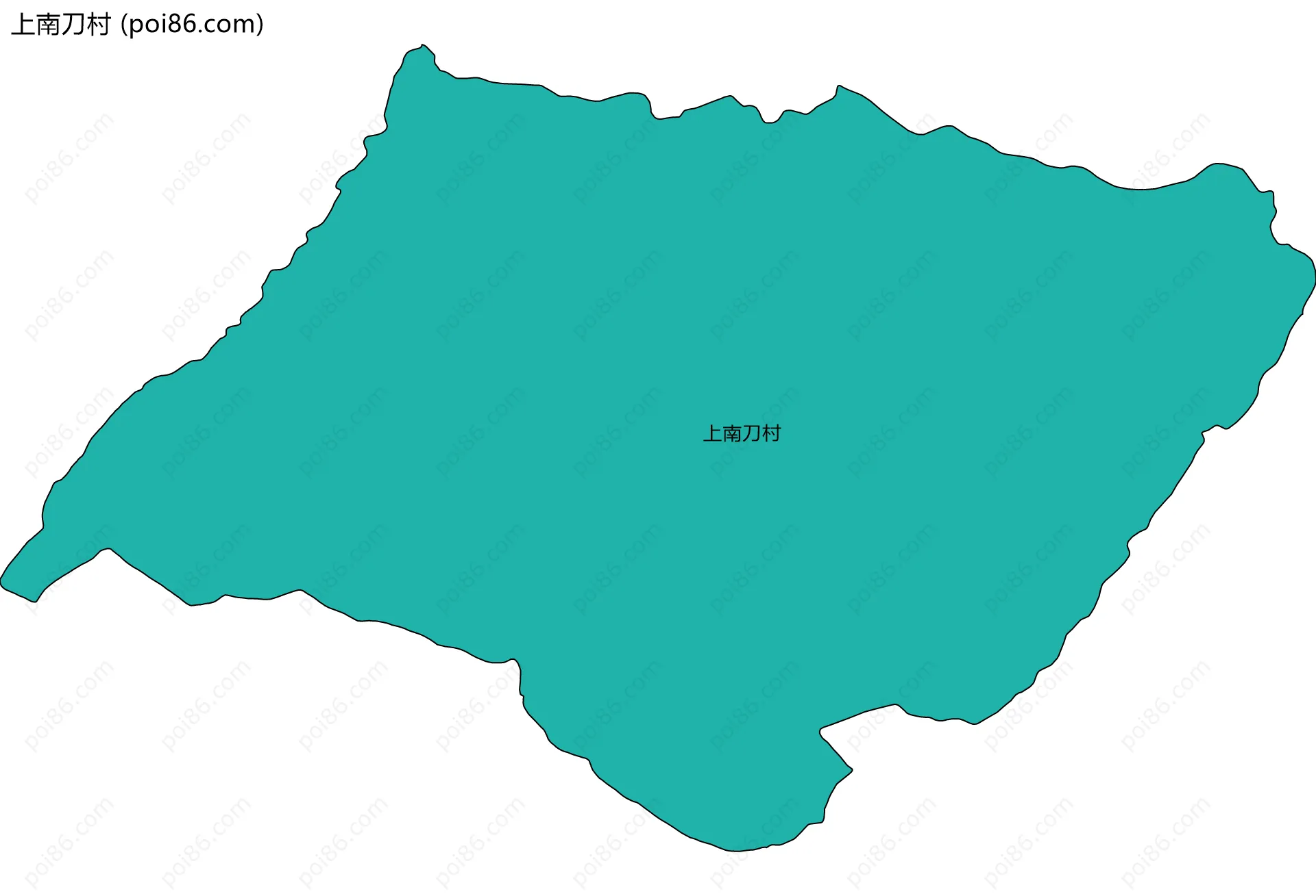 上南刀村边界地图