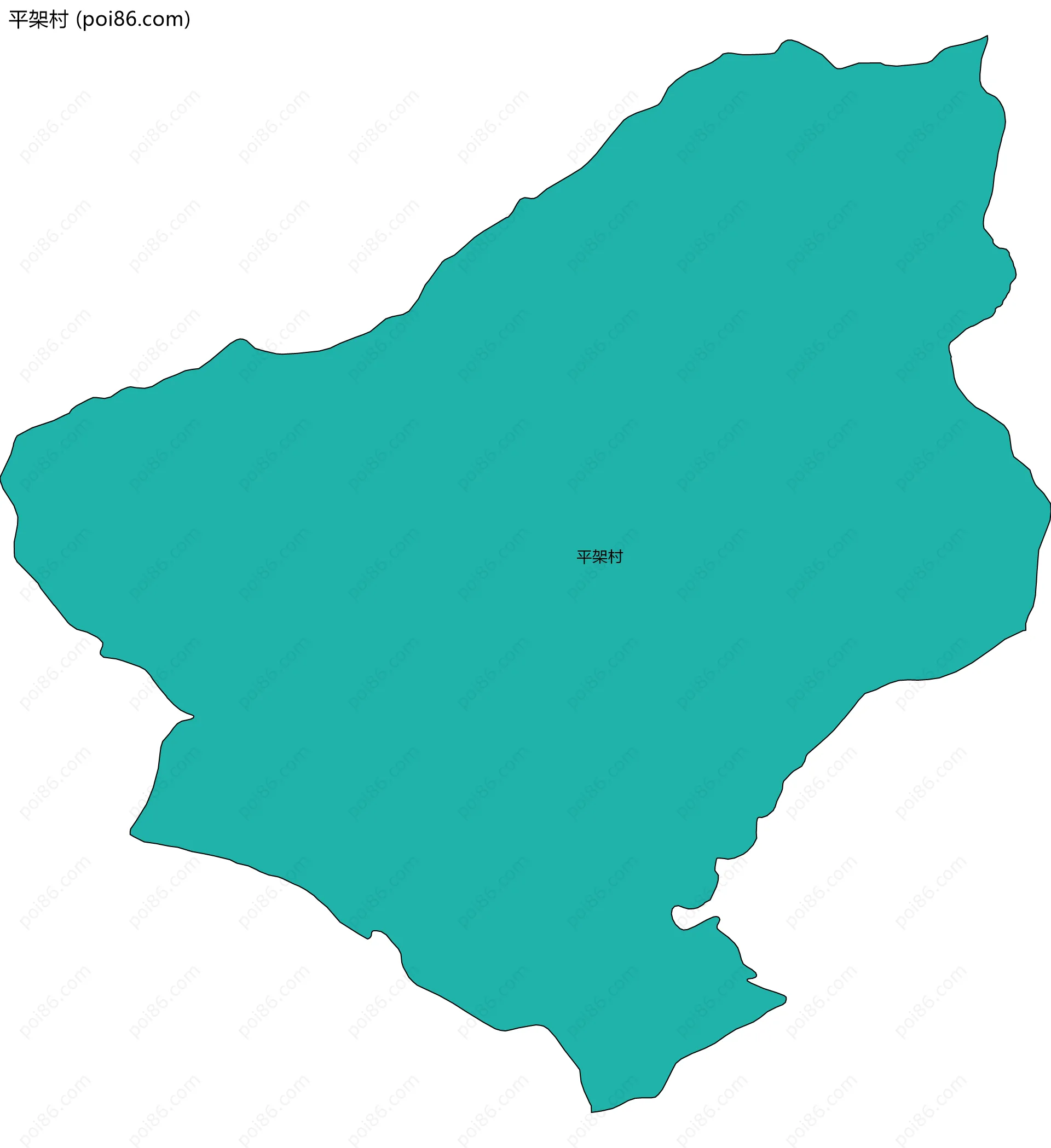 平架村边界地图