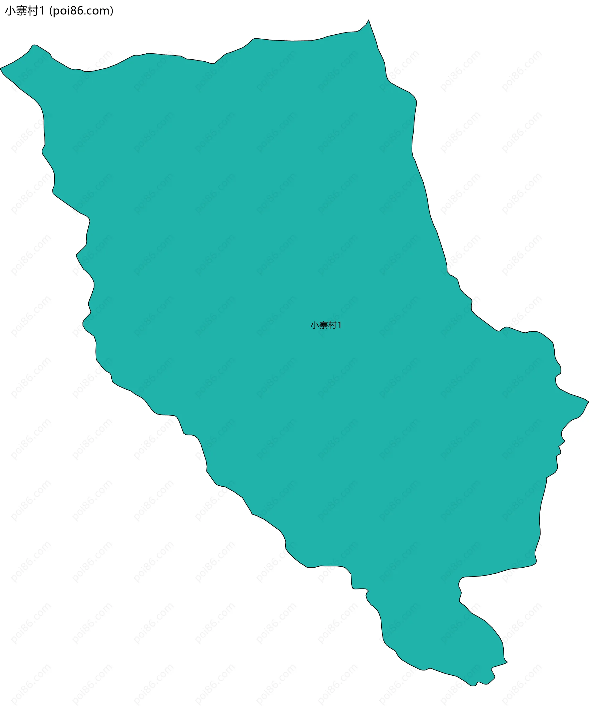 小寨村1边界地图