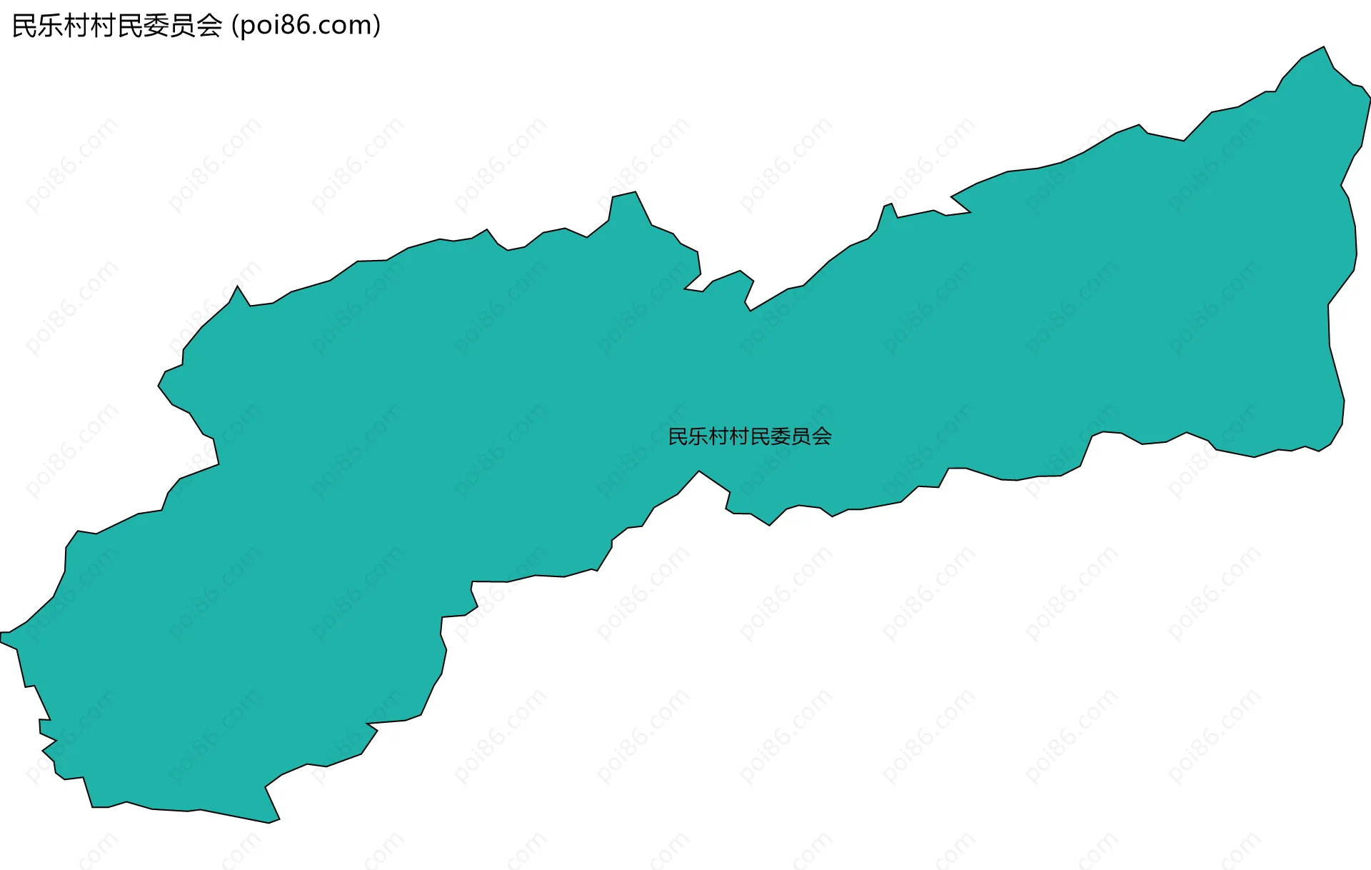 民乐村村民委员会边界地图