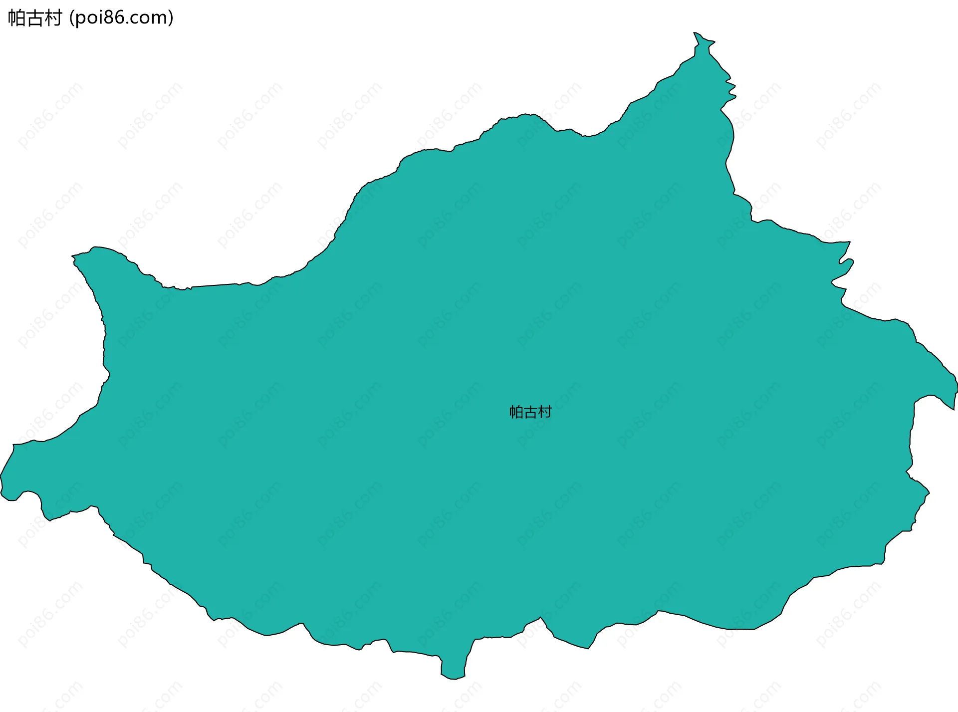 帕古村边界地图
