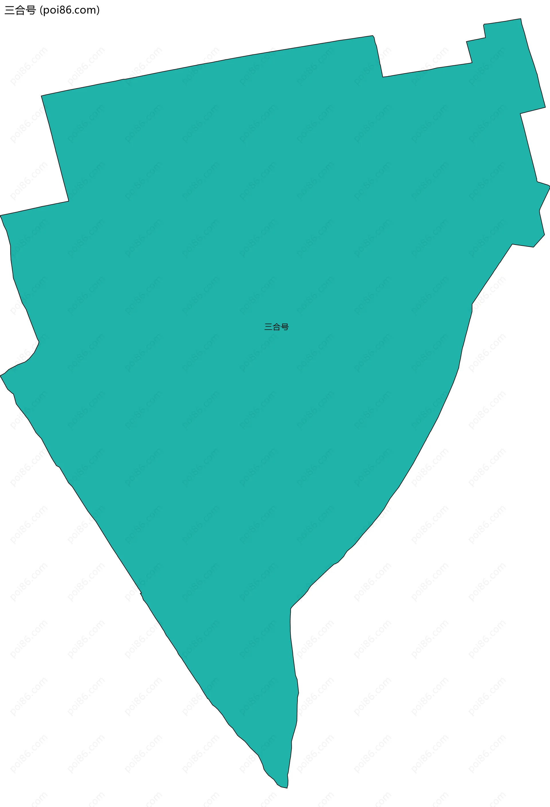 三合号边界地图
