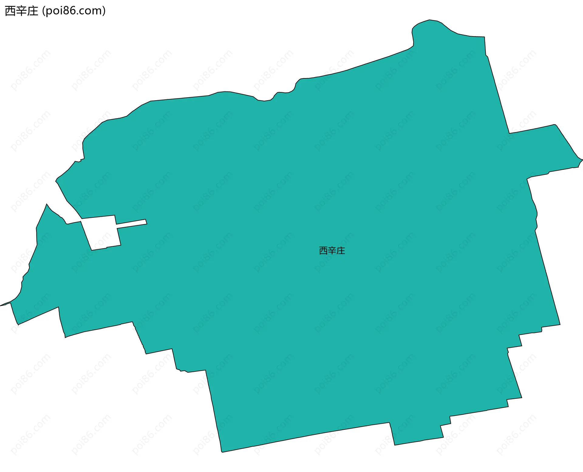 西辛庄边界地图