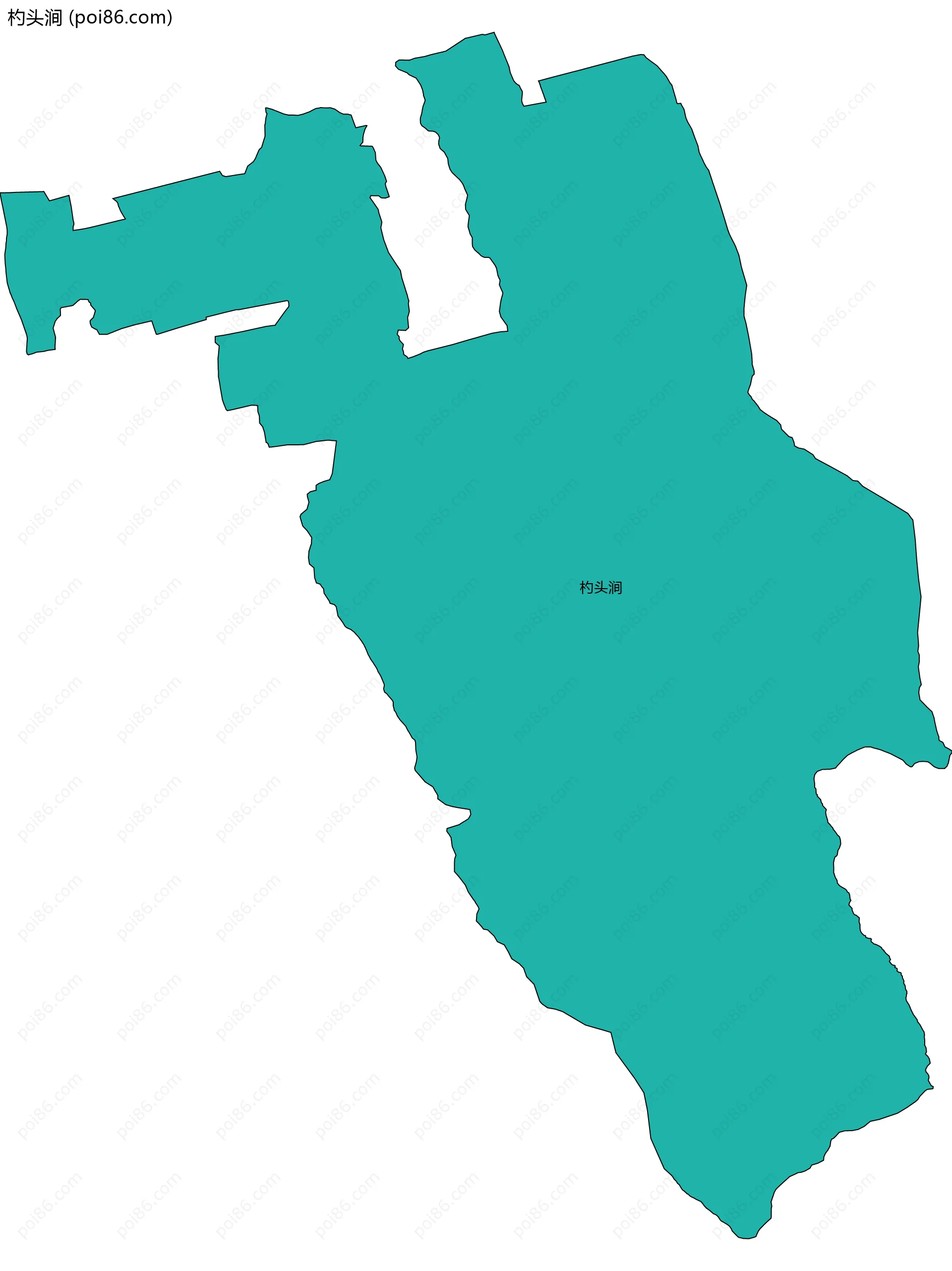 杓头涧边界地图