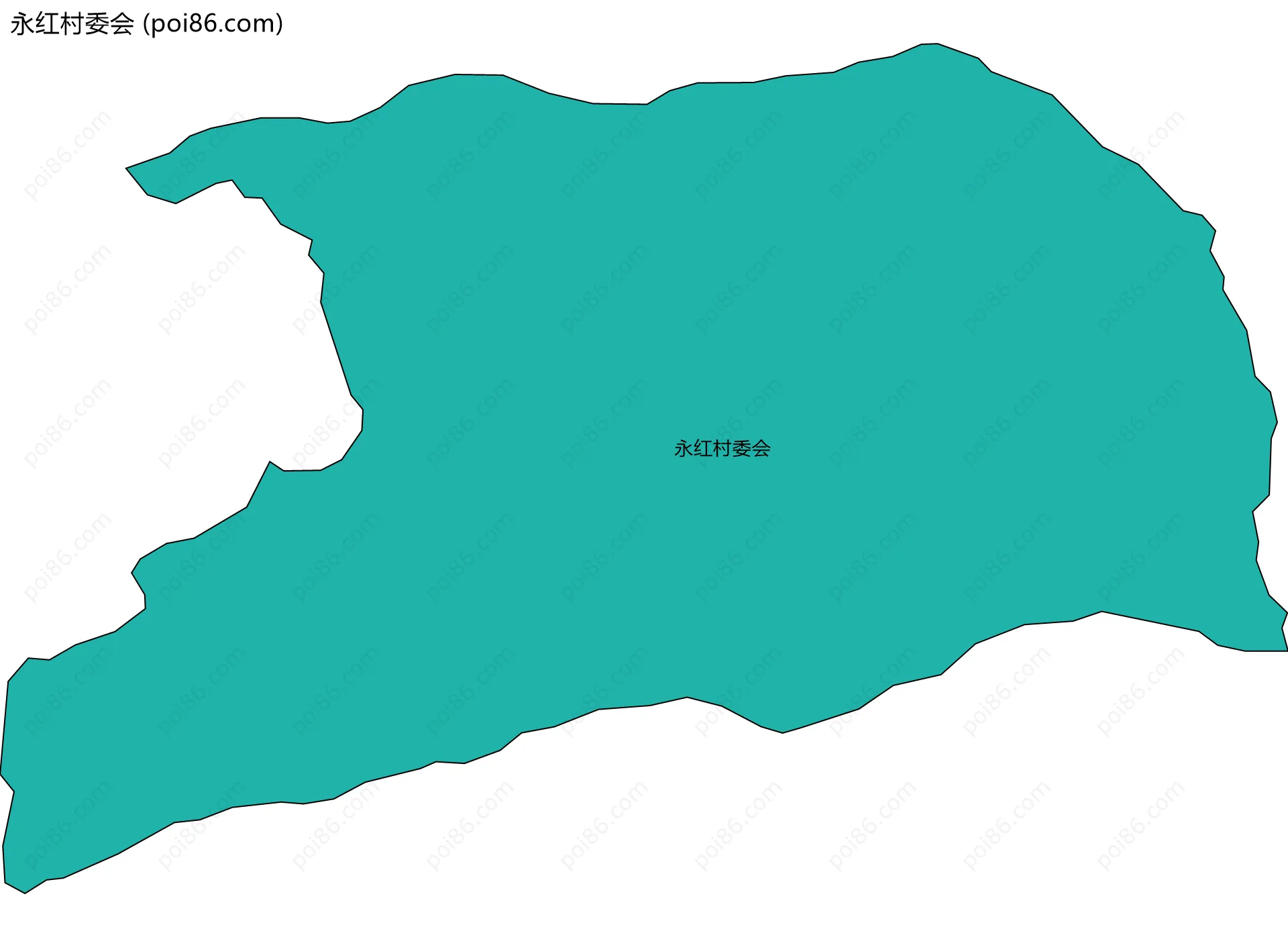 永红村委会边界地图