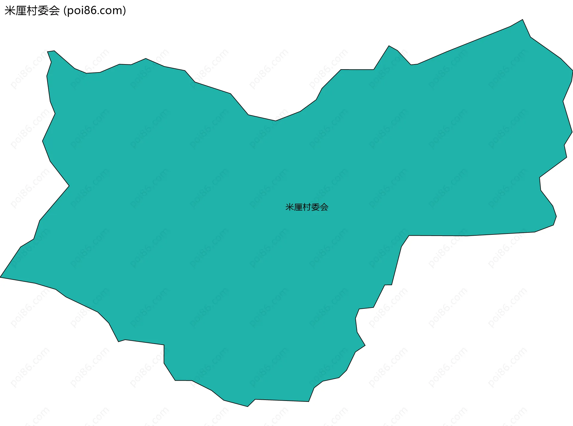 米厘村委会边界地图