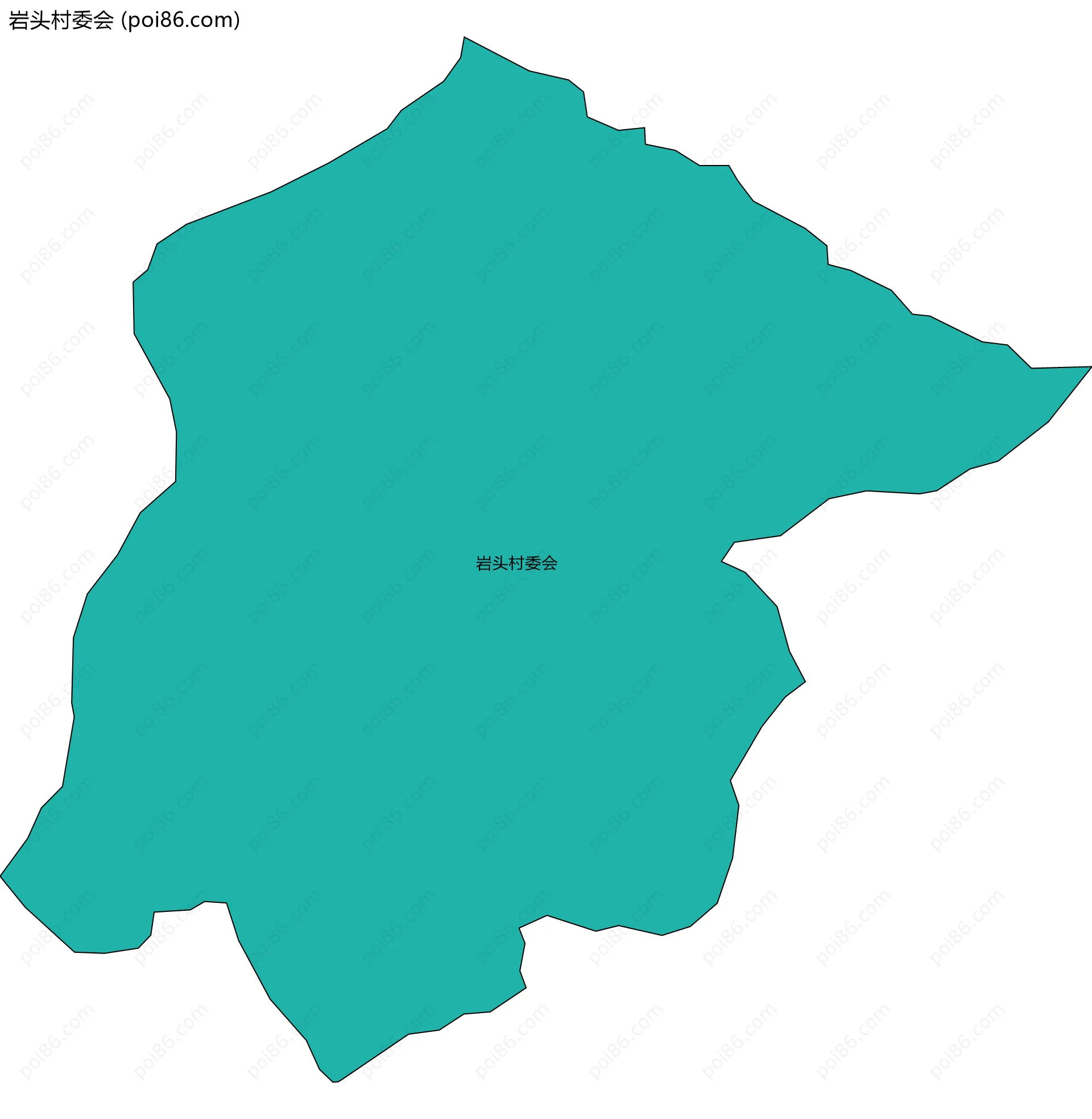 岩头村委会边界地图