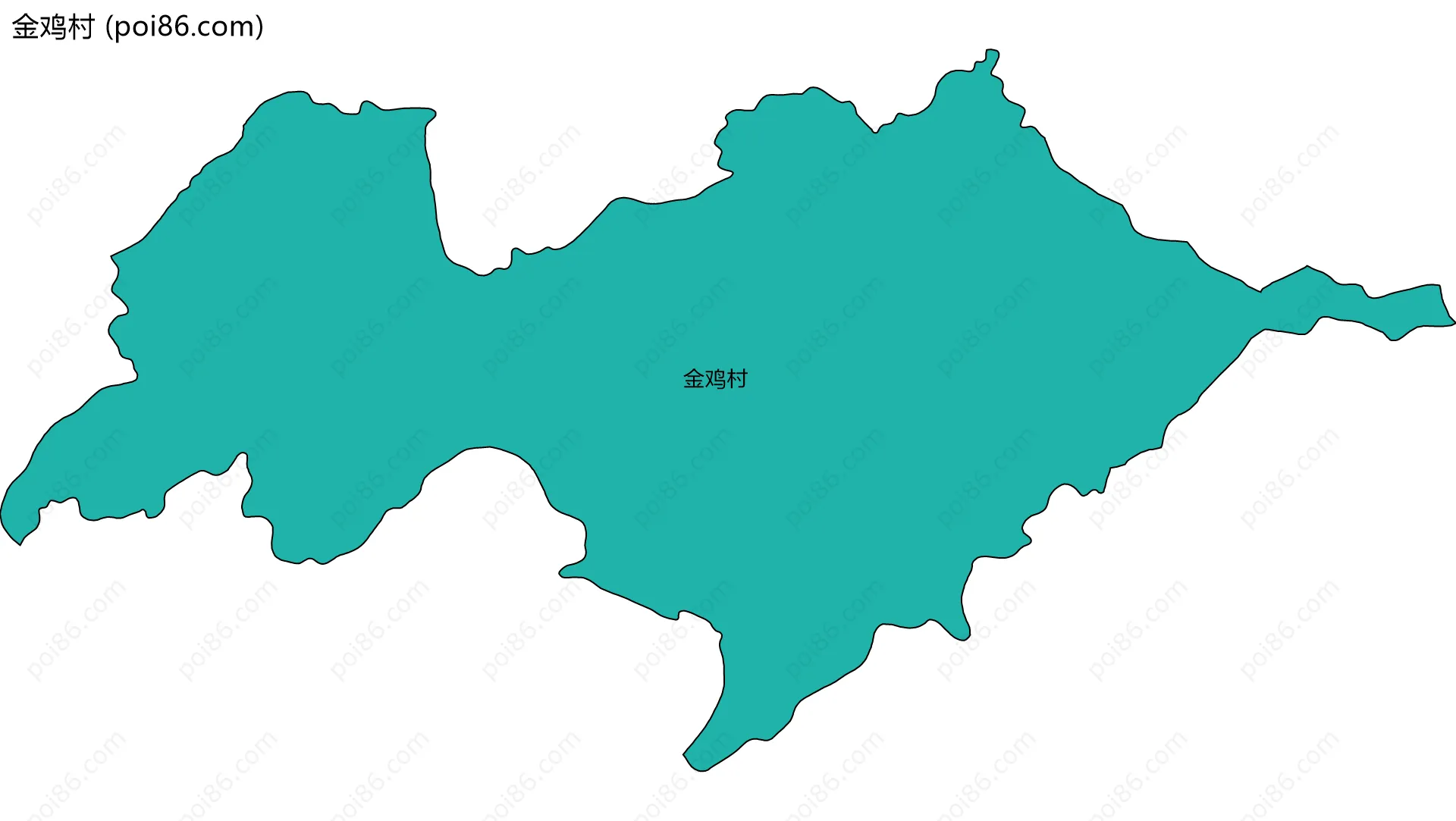金鸡村边界地图
