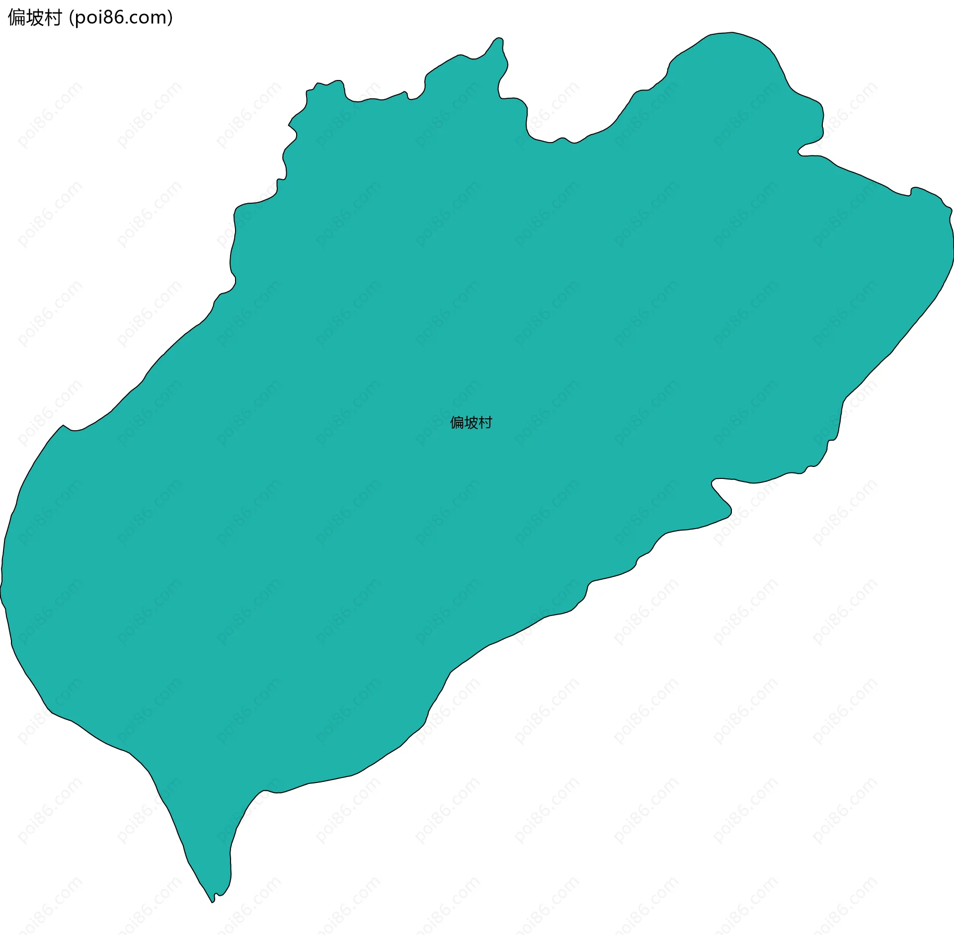 偏坡村边界地图