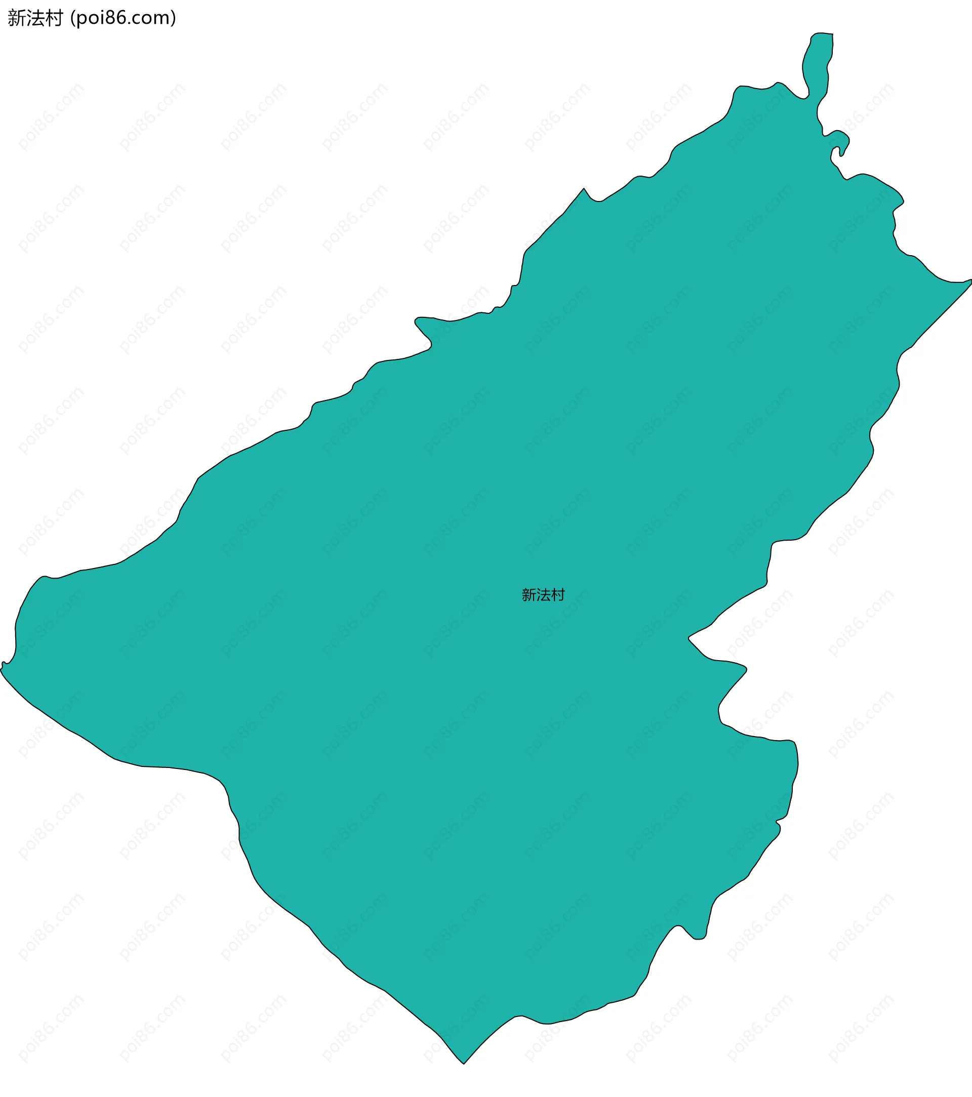 新法村边界地图