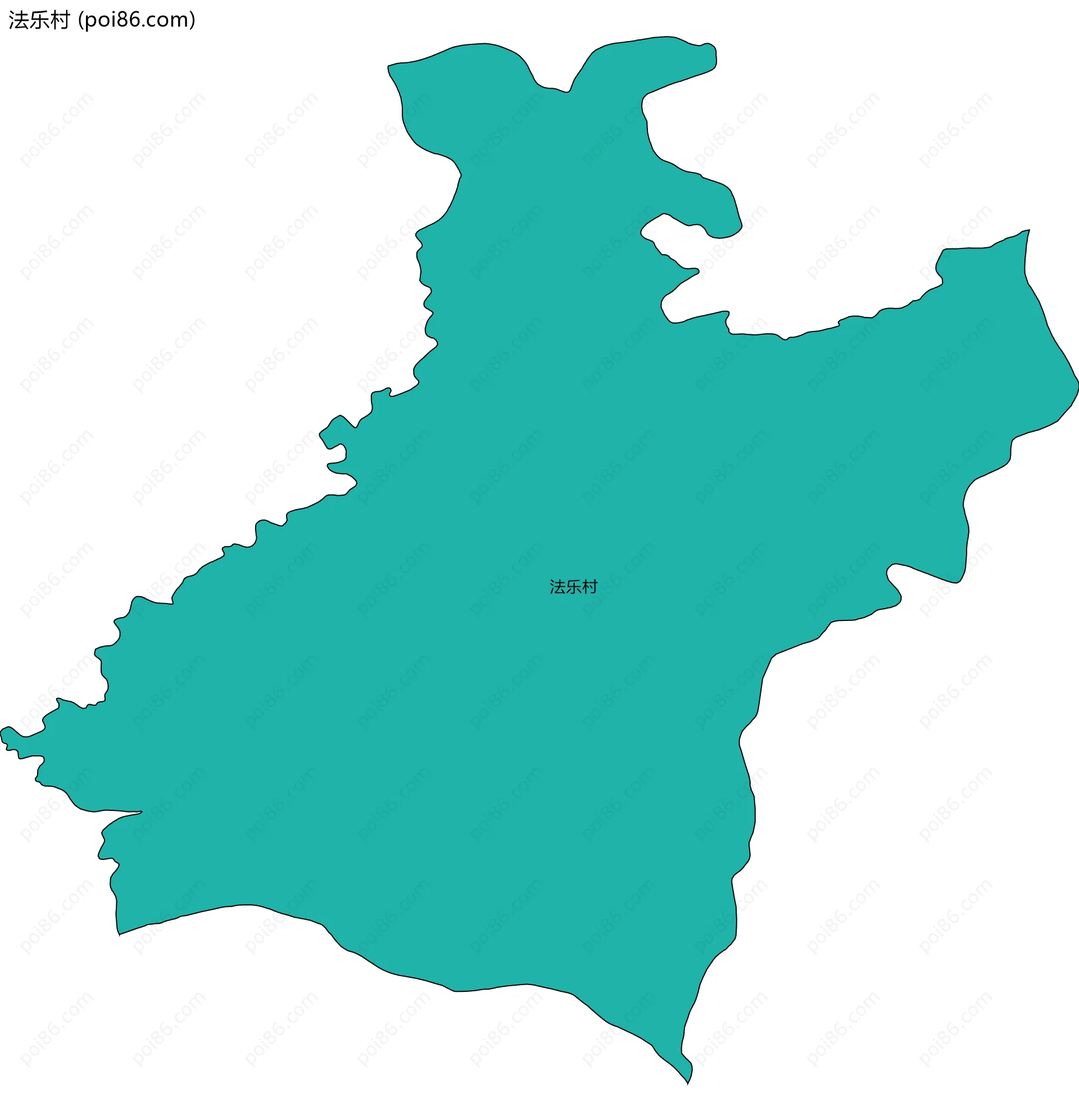 法乐村边界地图