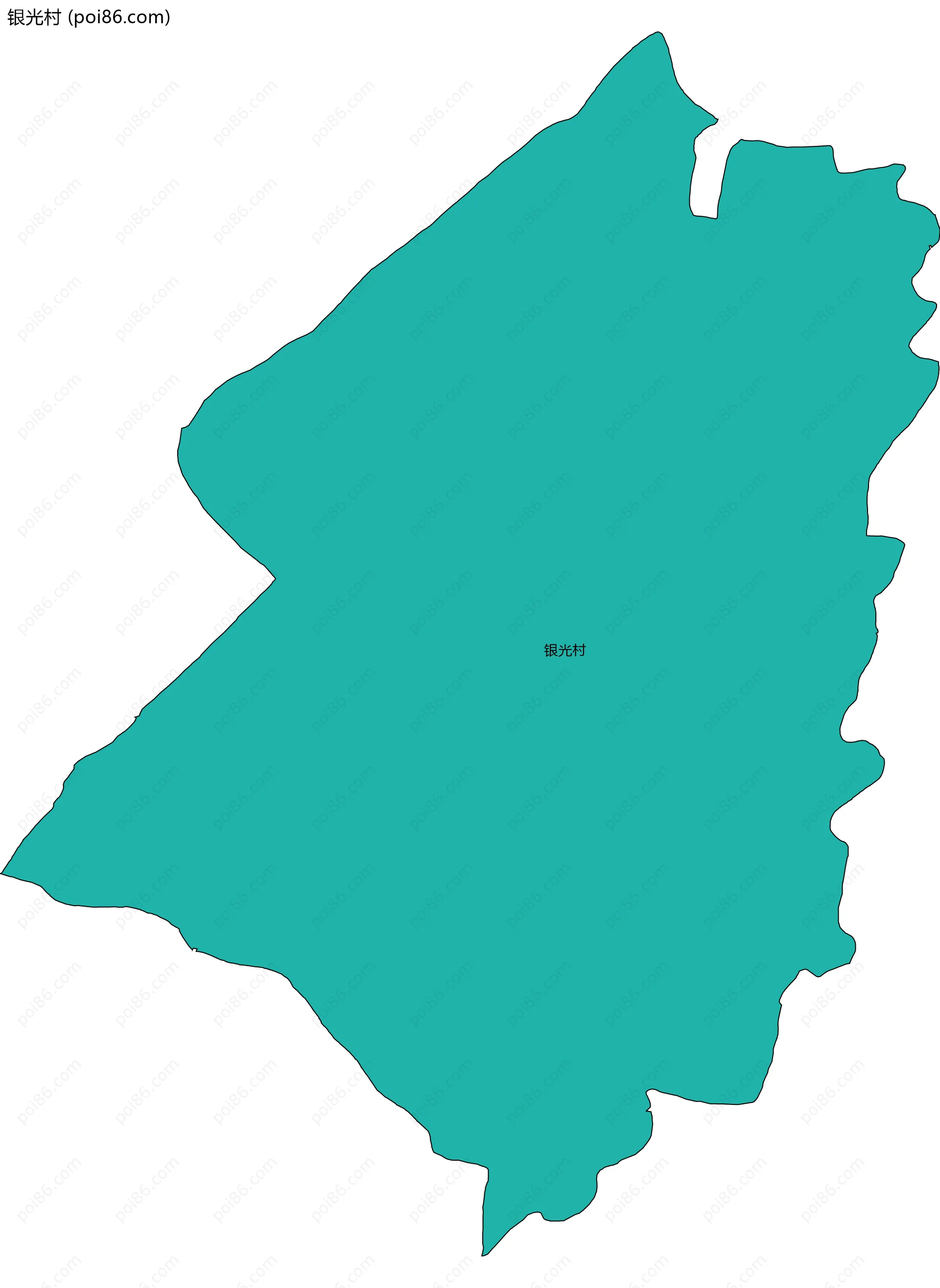 银光村边界地图