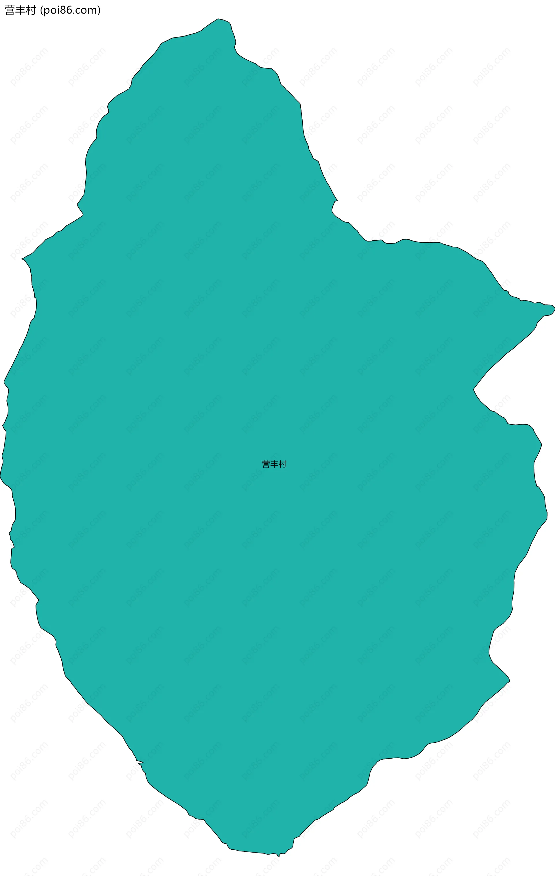 营丰村边界地图