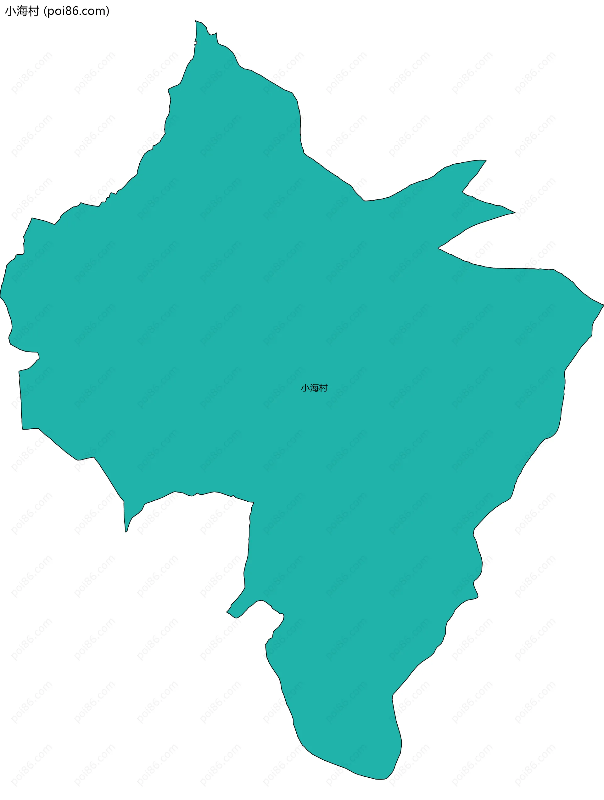 小海村边界地图