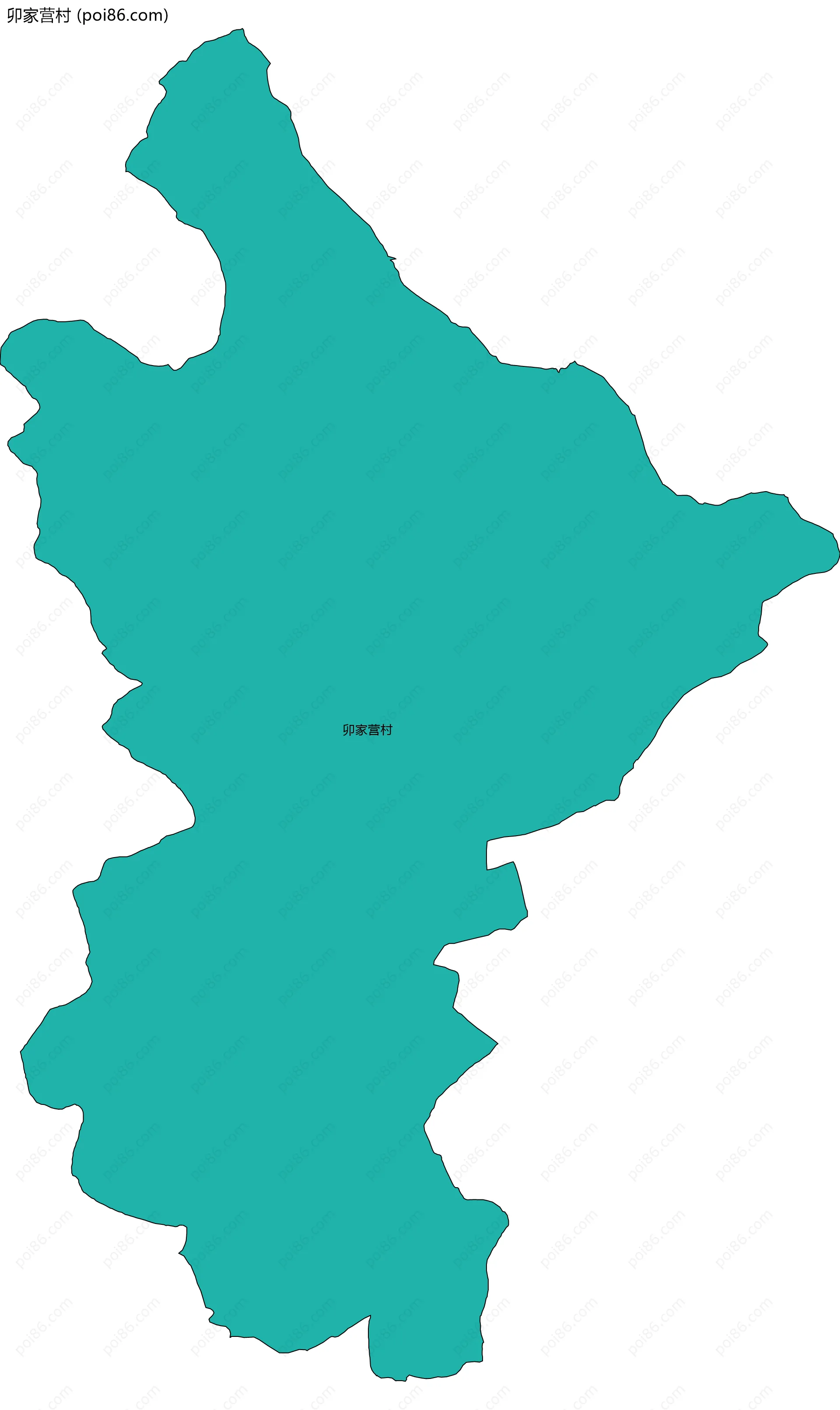 卯家营村边界地图