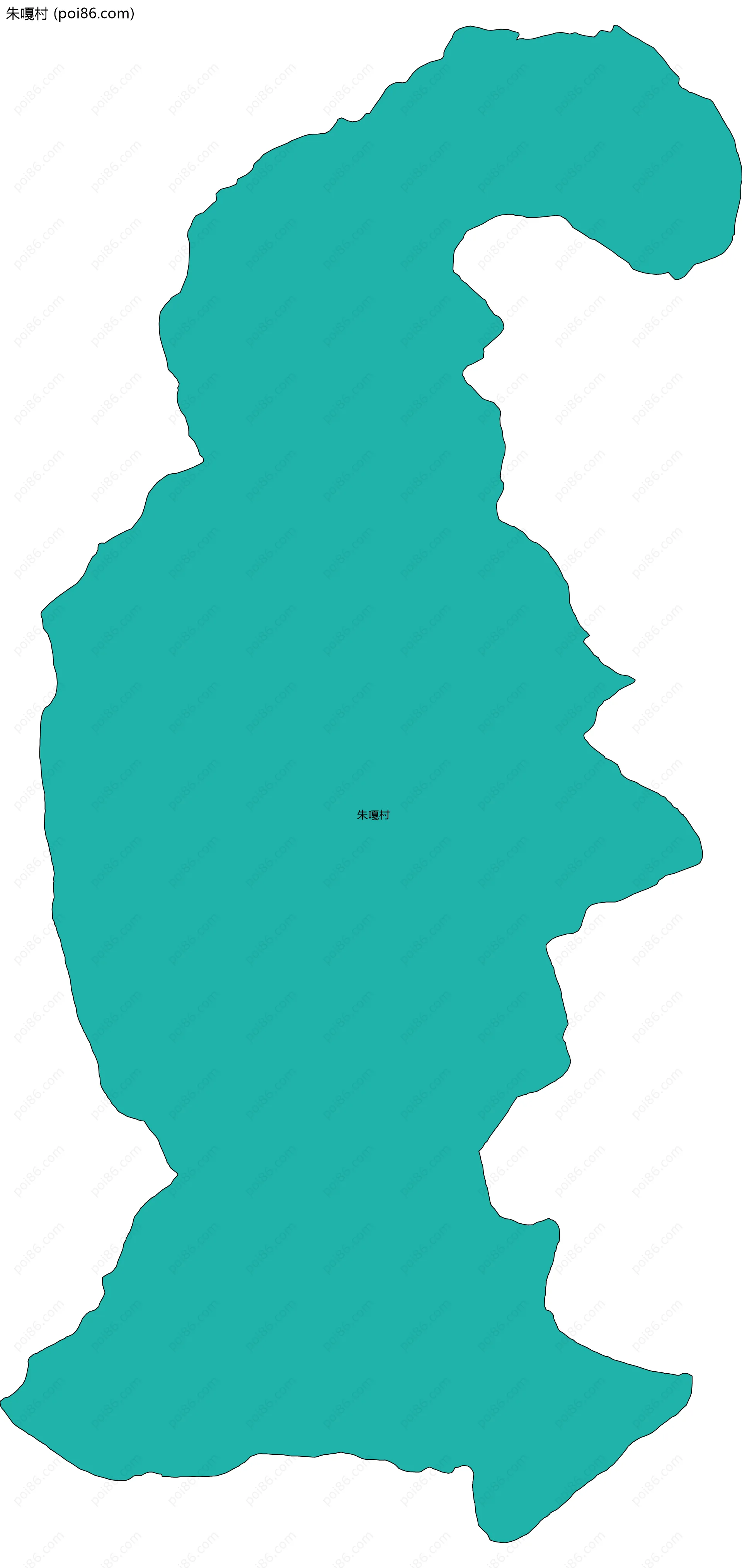 朱嘎村边界地图