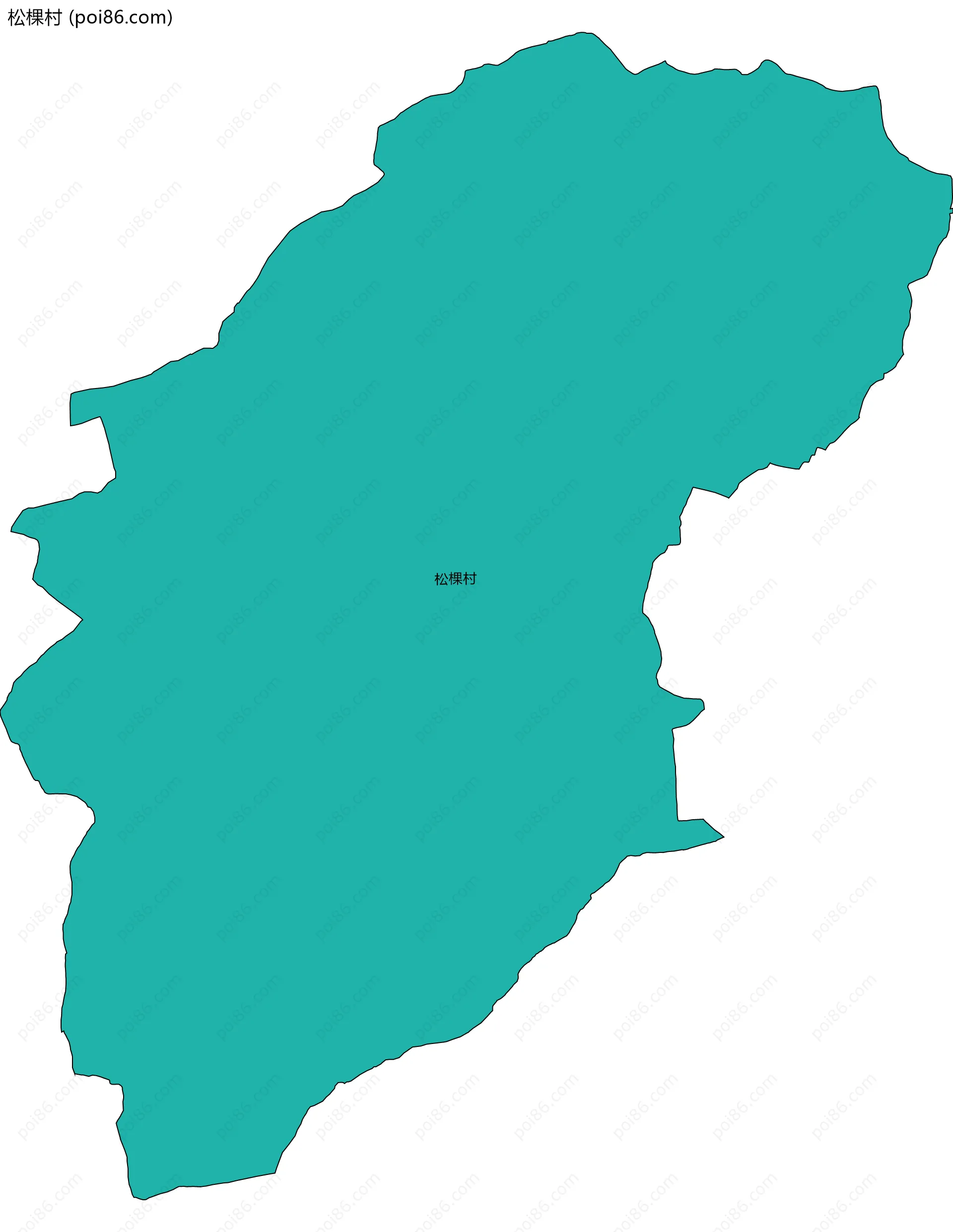 松棵村边界地图