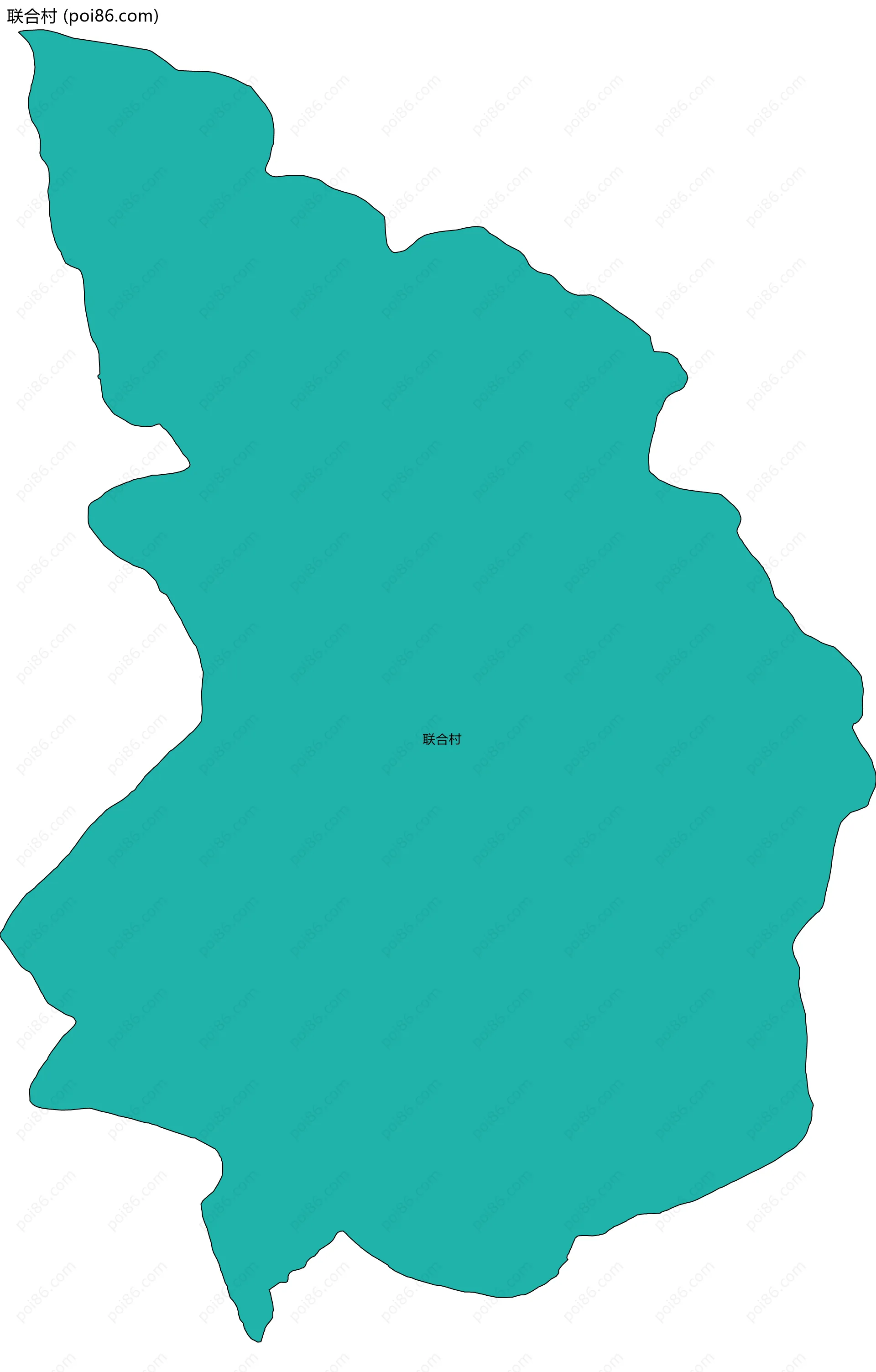 联合村边界地图