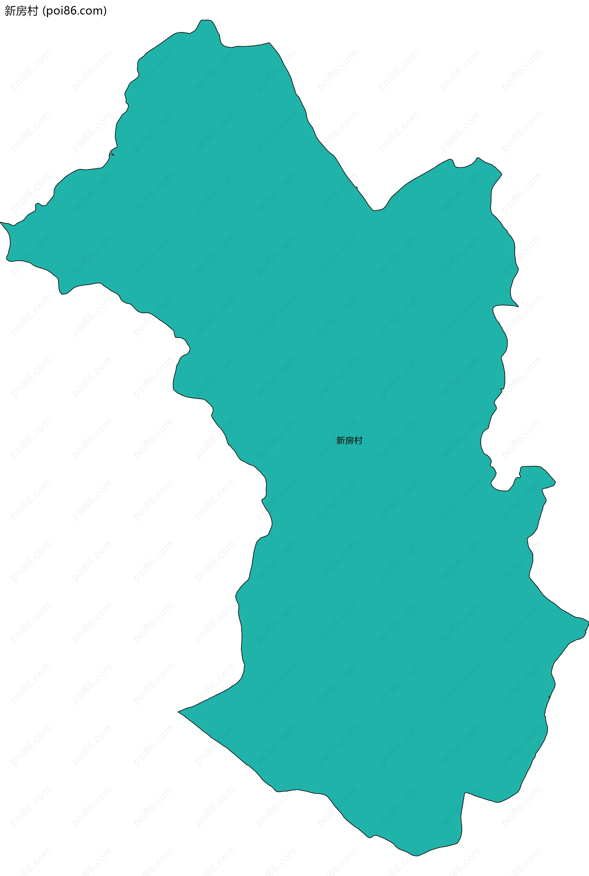 新房村边界地图