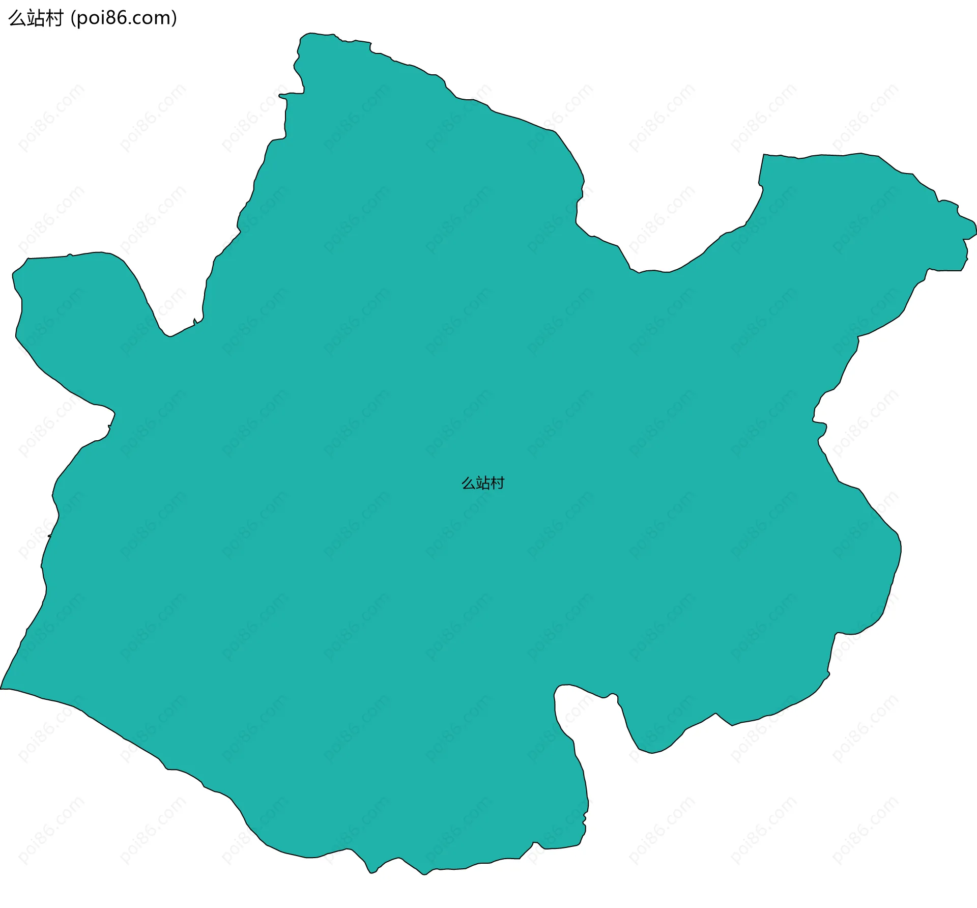 么站村边界地图