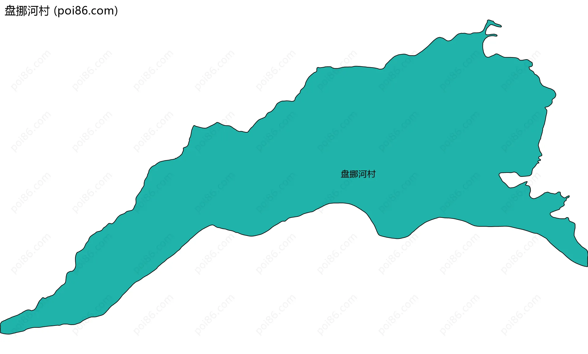 盘挪河村边界地图