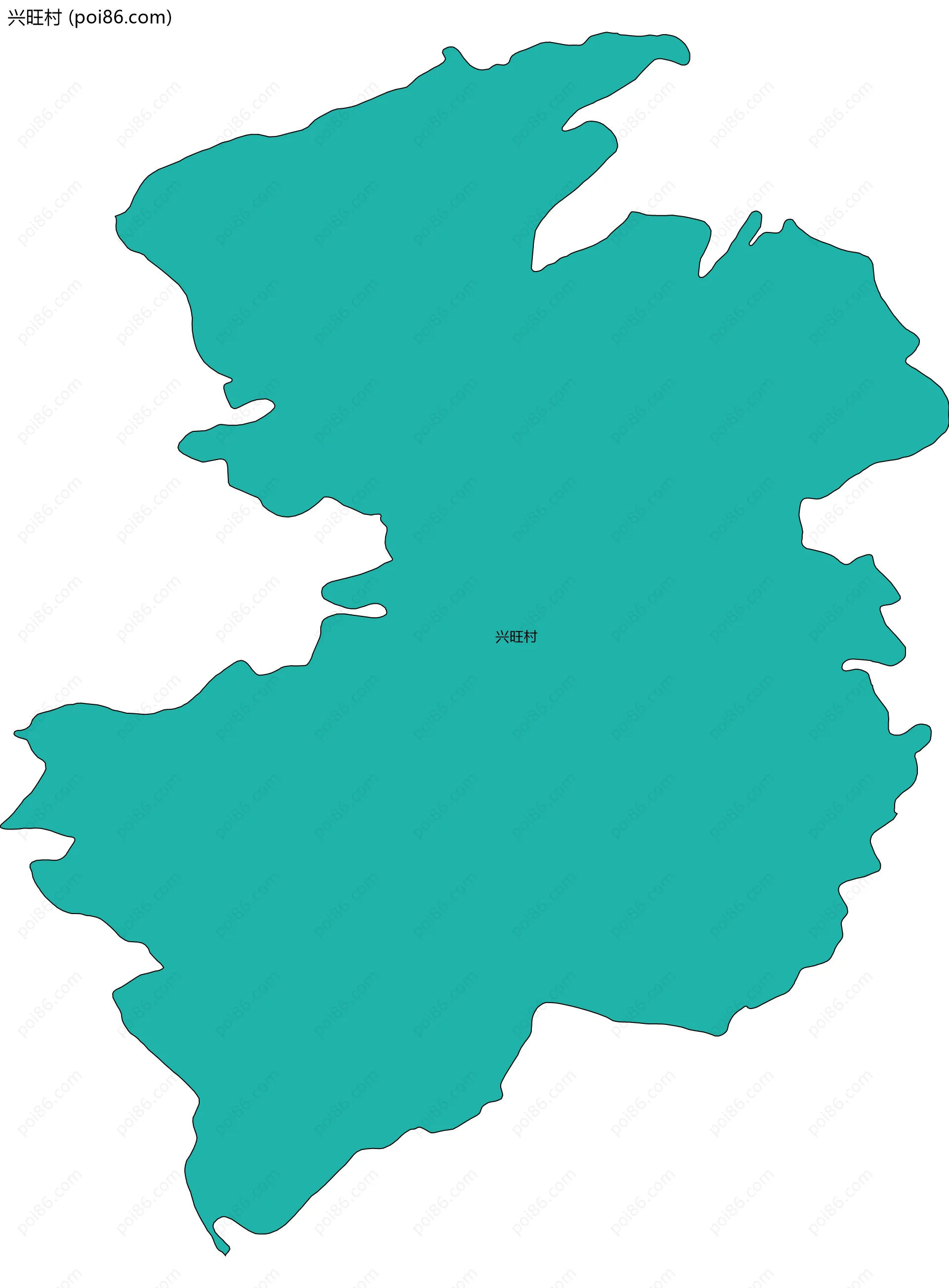 兴旺村边界地图