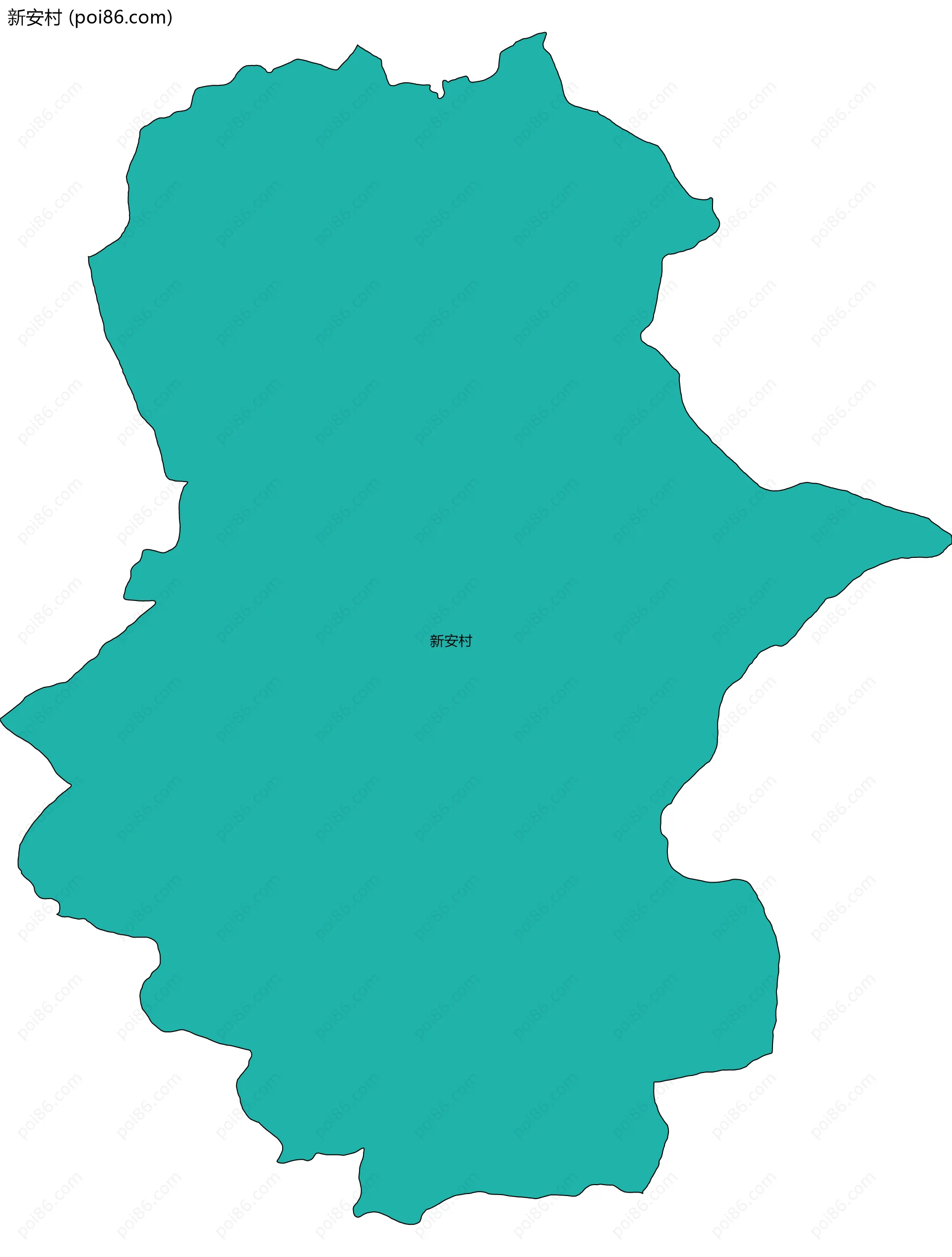 新安村边界地图